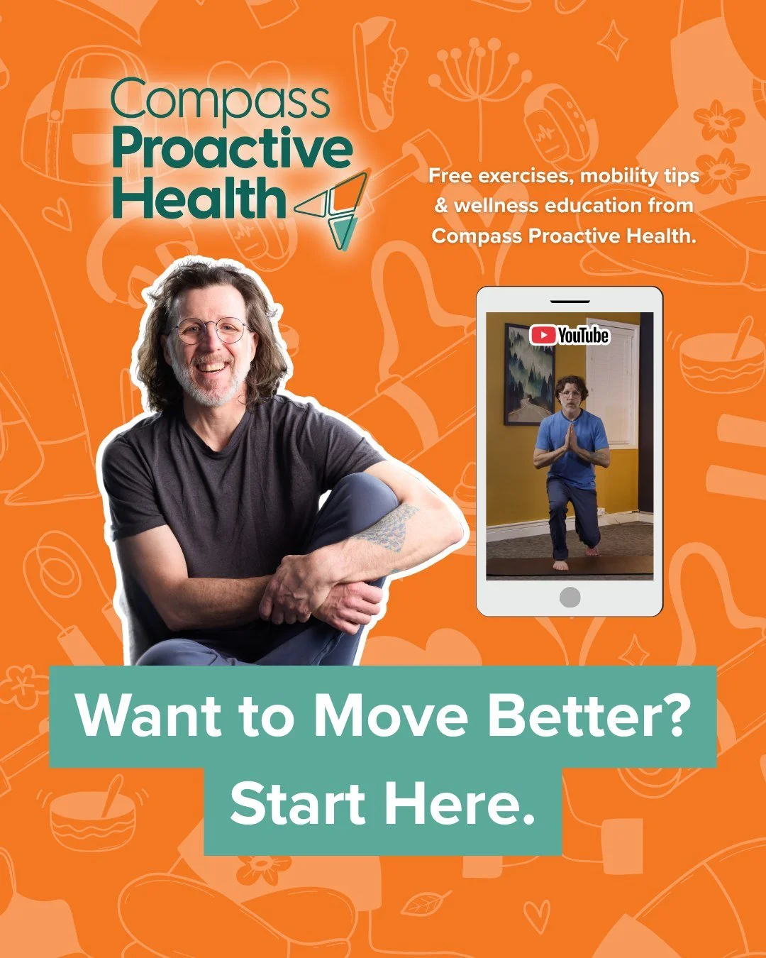 Want to move better, feel stronger, or finally give some attention to that area that's always tight? We've got a growing library of free resources to help. 💪

The Compass Proactive Health YouTube channel is packed with movement and mobility exercise