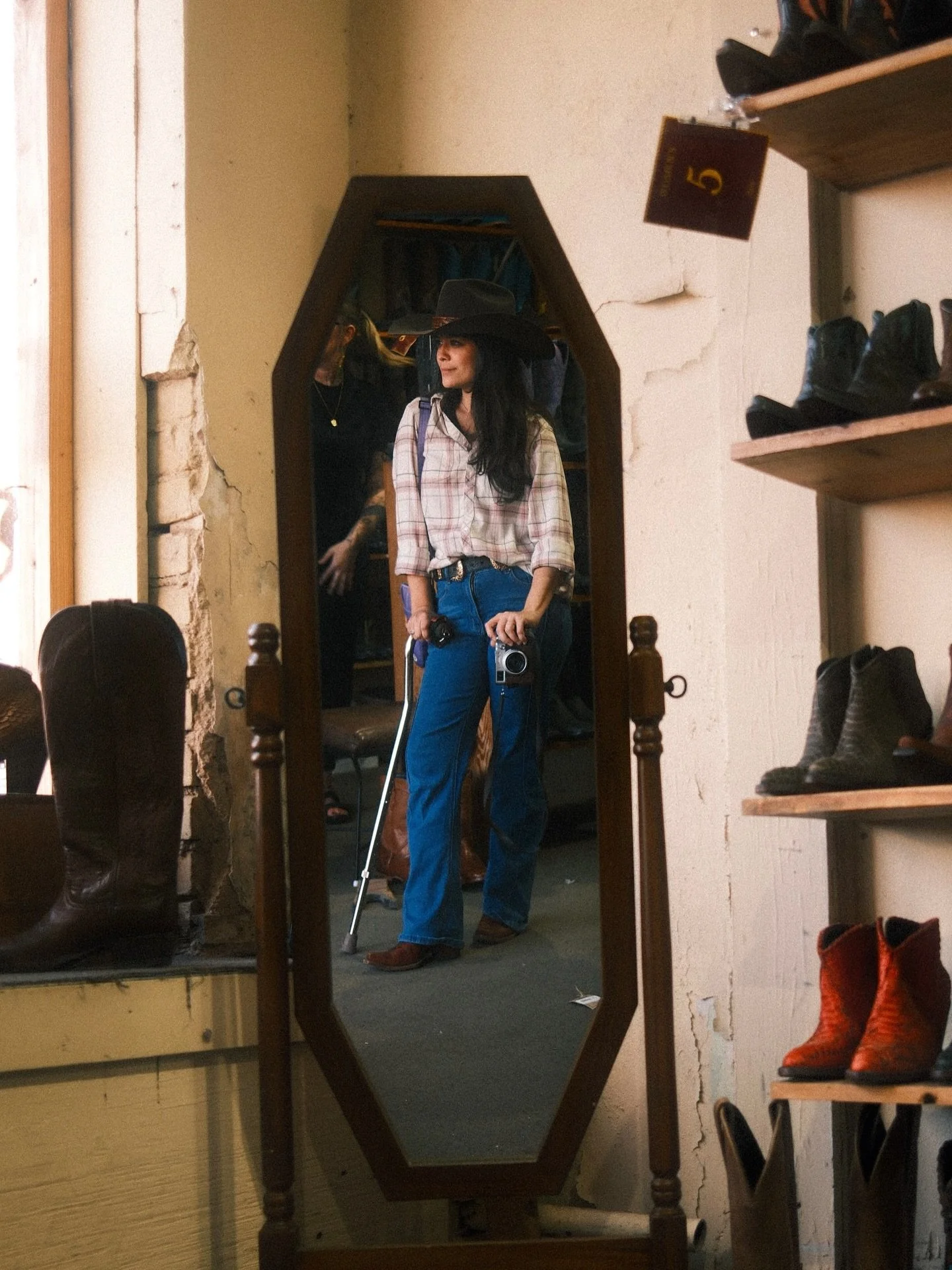 When times are rough the village shows up in all the ways, including boot scoot buyin&rsquo; on a Monday. @classsykatie got her first grown up pair of cowboy boots, we chatted up a storm with our favorite @lburke0189 and put the world to right over n