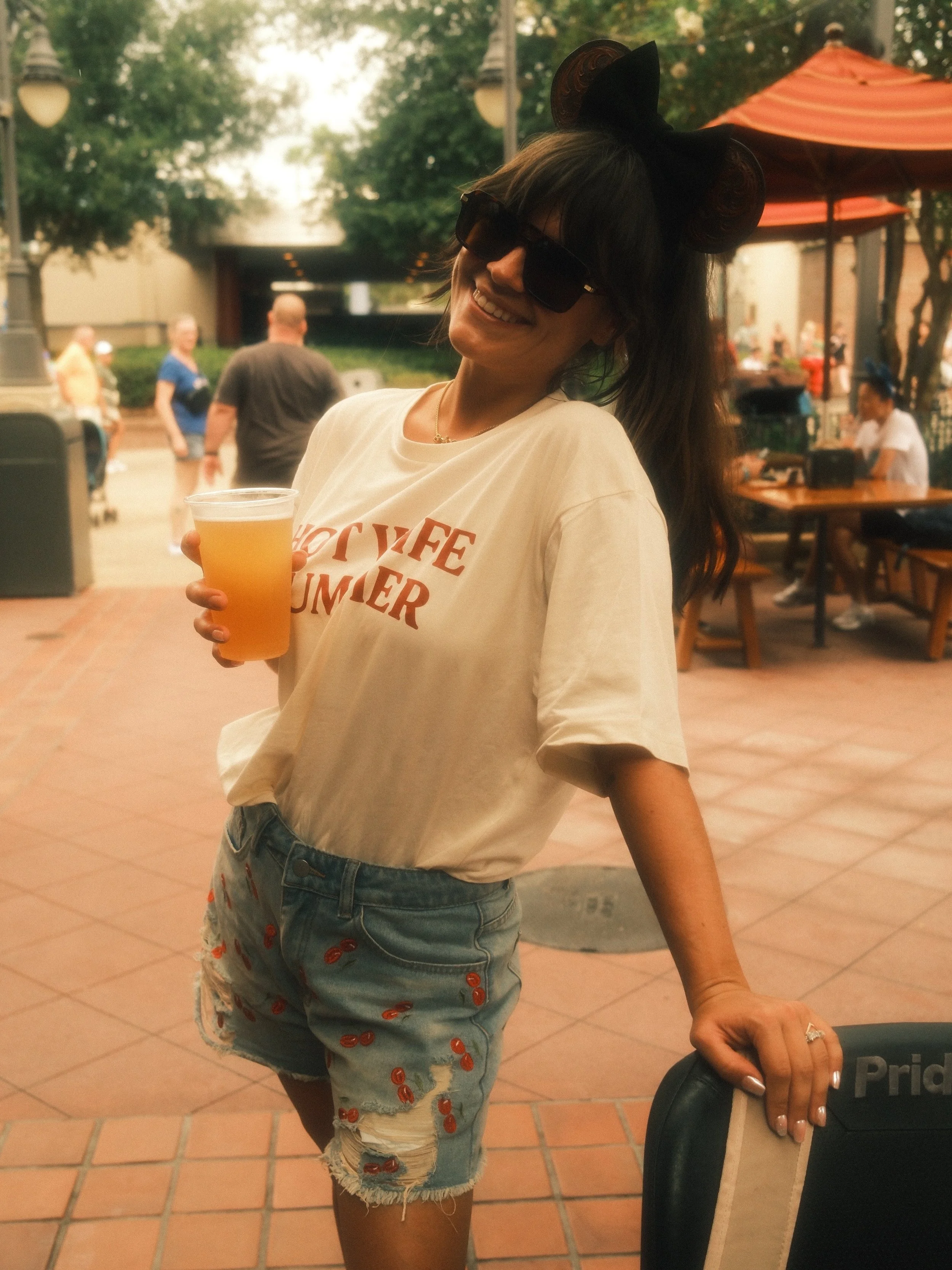 Hot Wife Summer and Hollywood Studios 🩷❤️ handmade leather ears made by me