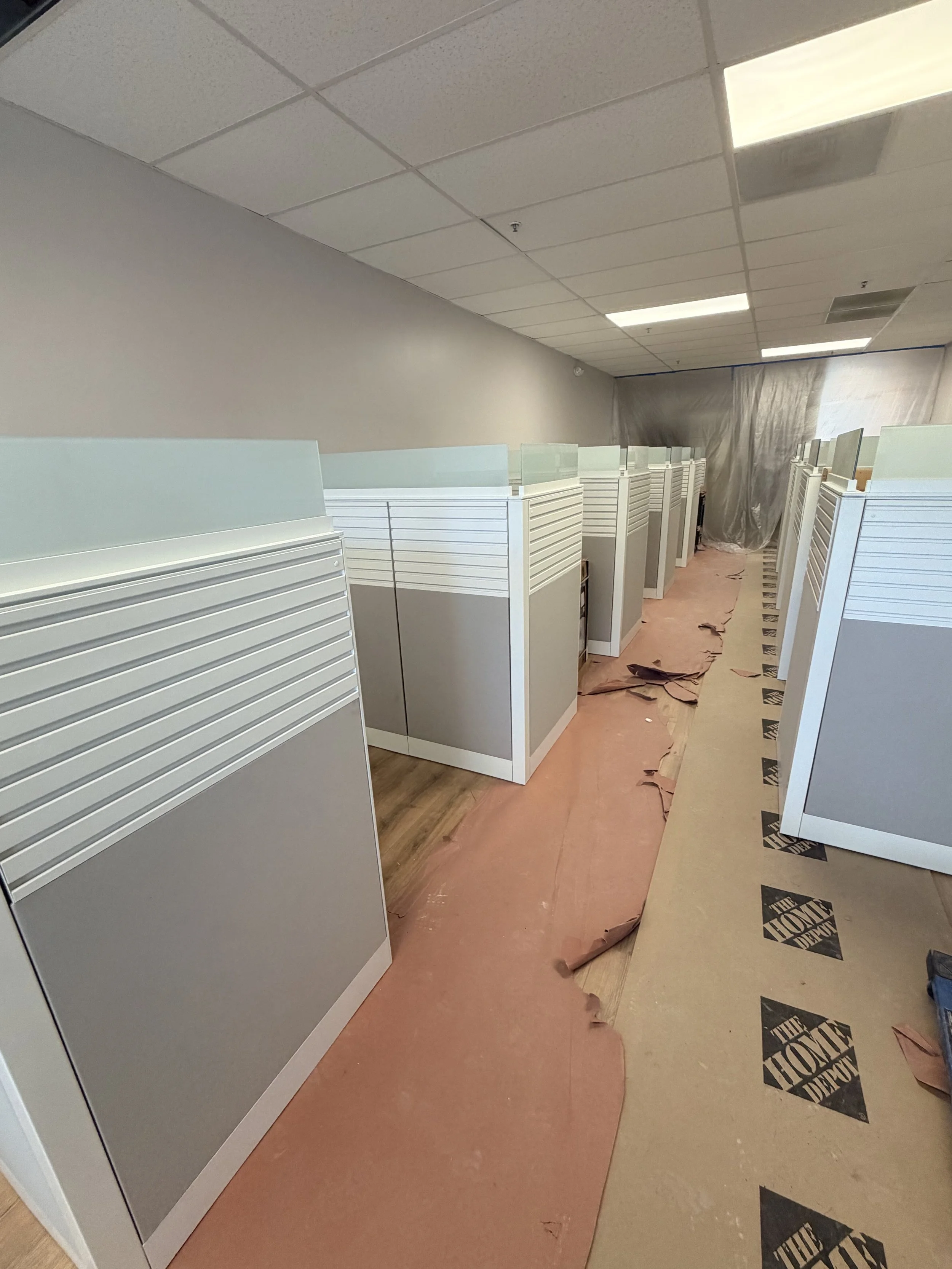 New office cubicle build-out in San Jose, CA