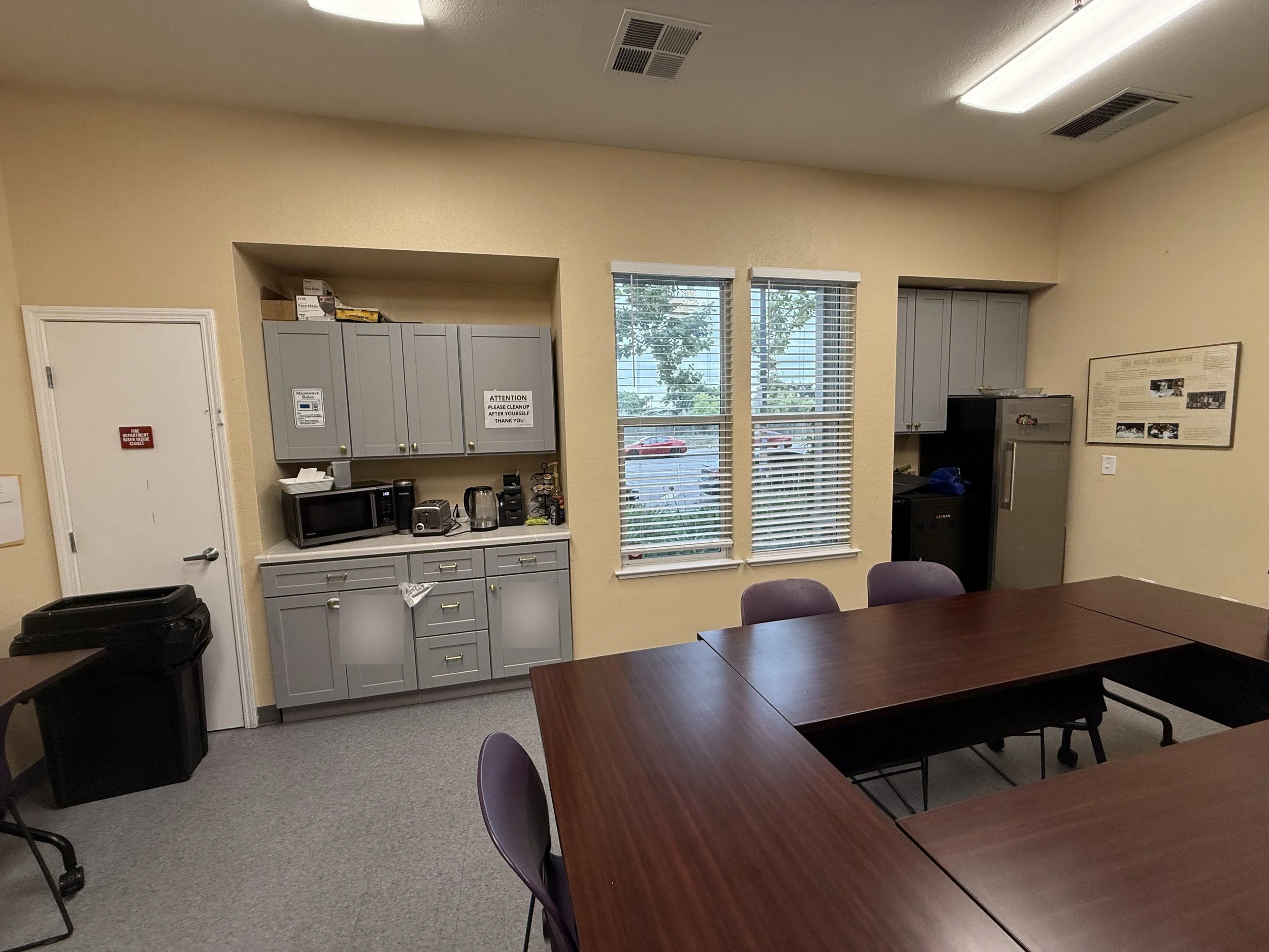 Commercial break room and conference room tenant improvement in San Jose, CA