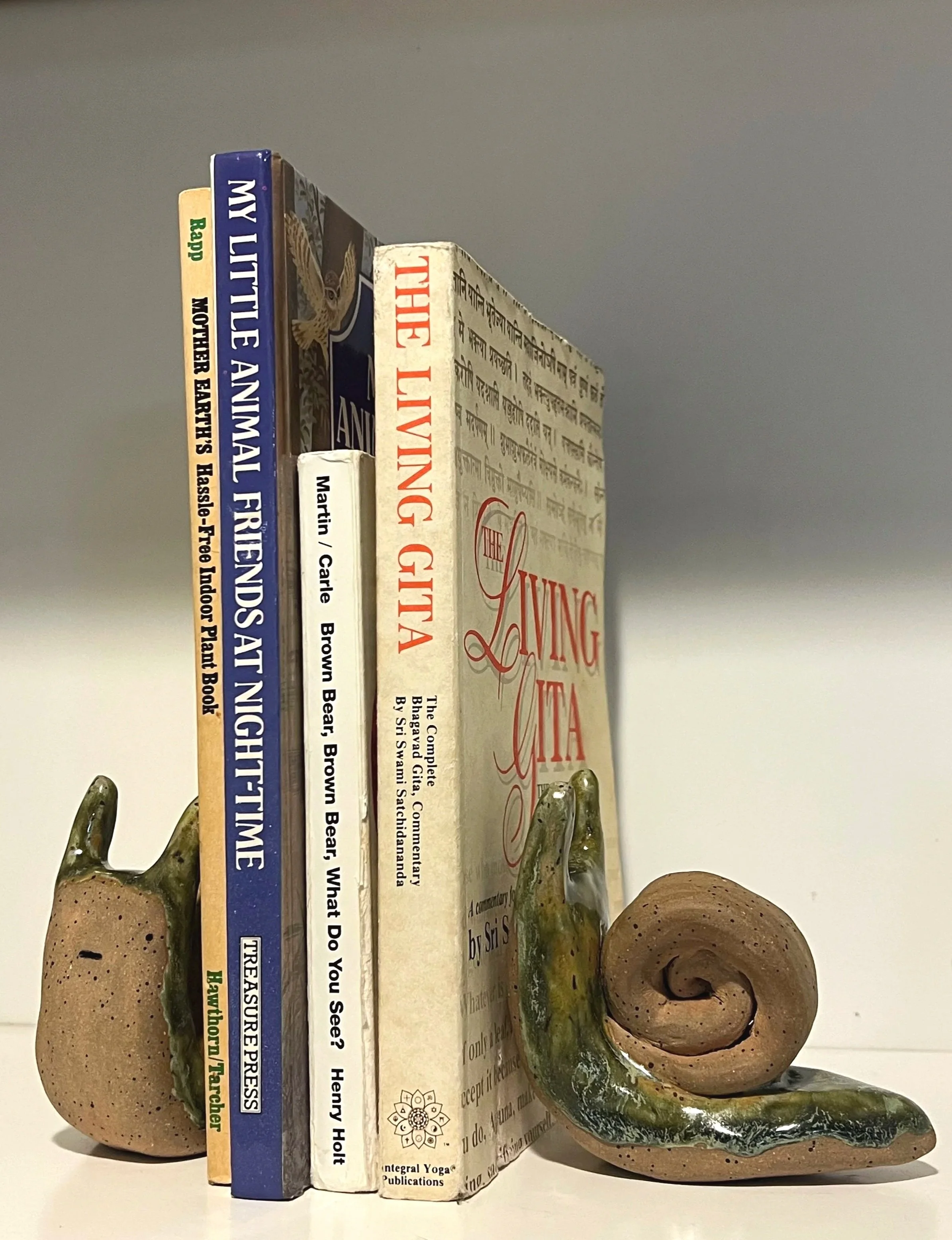 Snail-Man Bookends