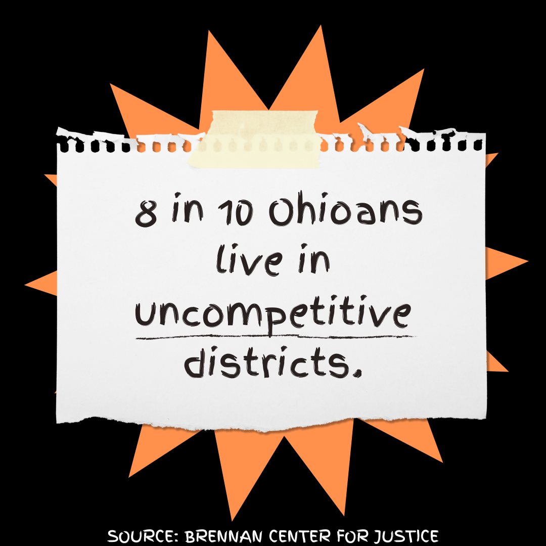 Thanks to gerrymandering, 8 in 10 Ohioans live in uncompetitive ...