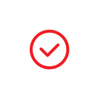 Black background with a red checkmark inside a red circle and the words 'Task Complete' below.