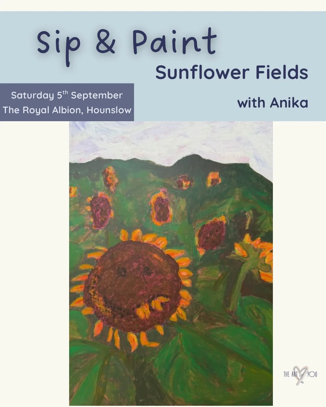 Sometimes you want a night out that&rsquo;s a little bit different 🎨

Come with a friend, your partner, or come on your own. Grab a drink, pick up a paintbrush and spend a couple of hours painting, chatting and creating together.

You don&rsquo;t ne