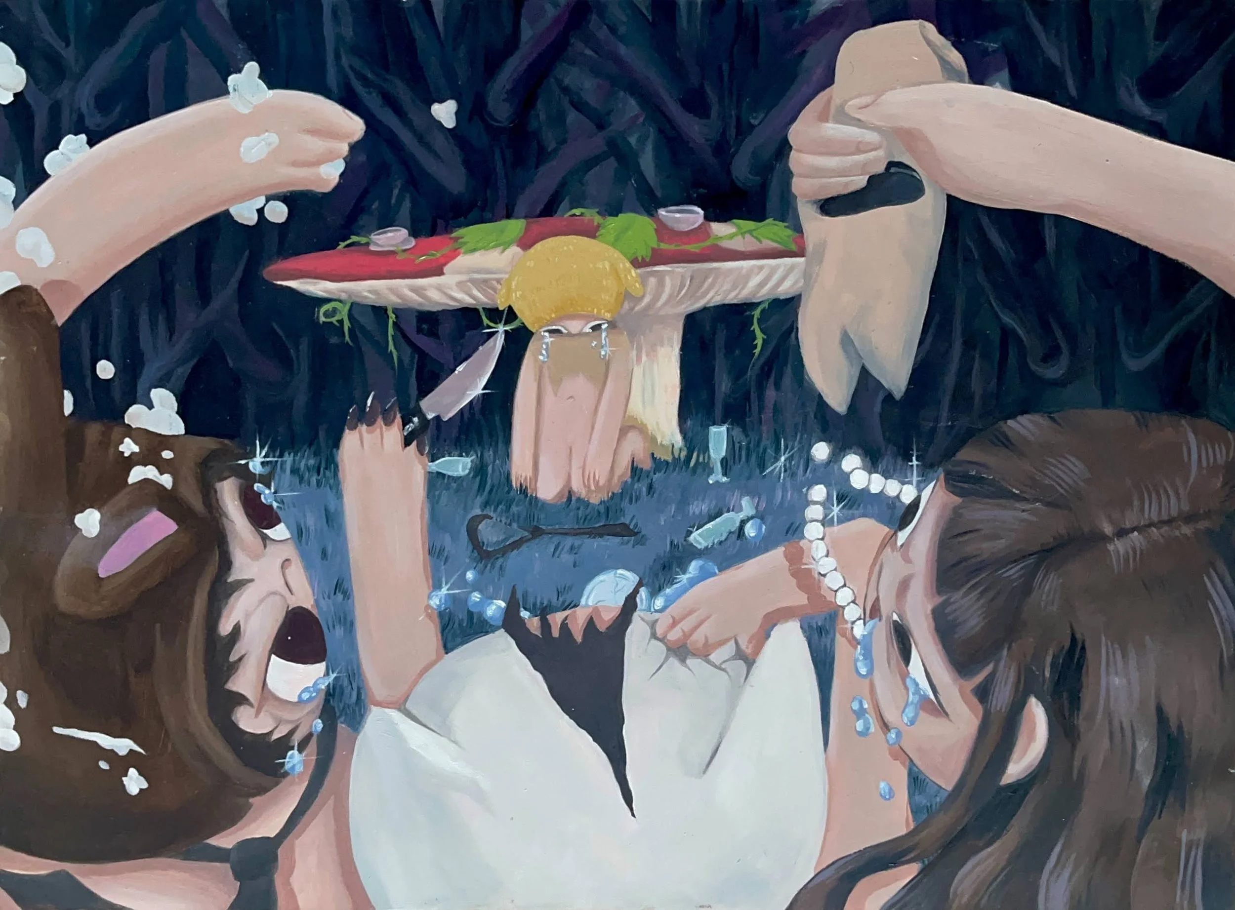 Whisper: Barbarians- oil paint on wooden panel