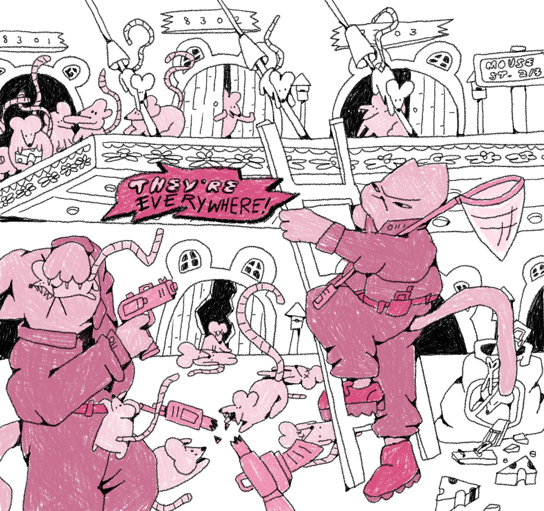 Triptych Comic: Grand Central Infe(station) "They're everywhere!"