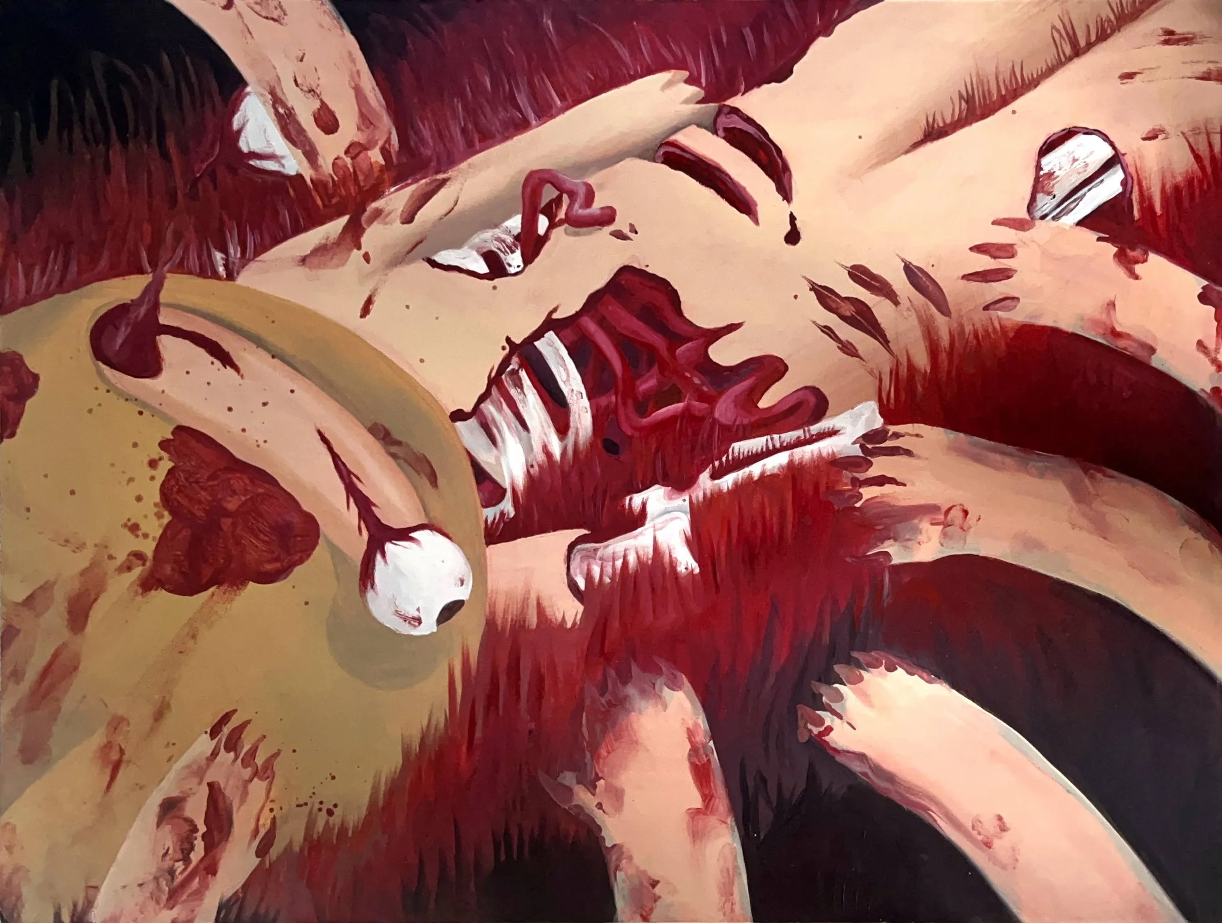 Breath: Dessert- oil paint on wooden panel