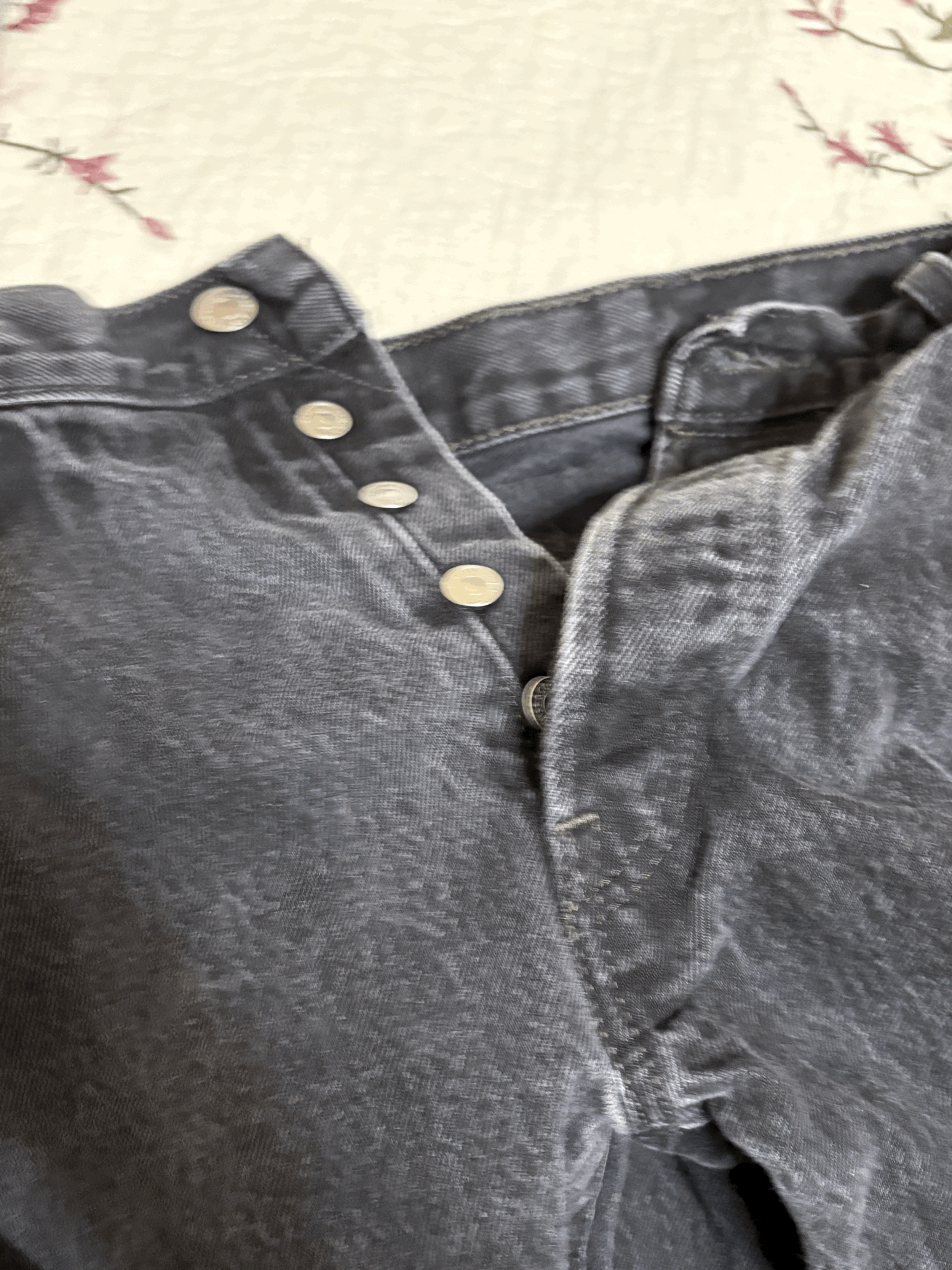 Men's Levi's 501 Black Jeans 35x32
