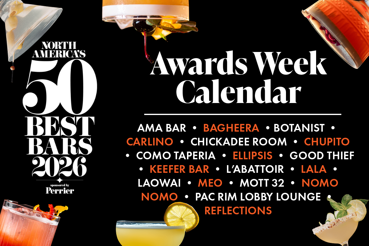 The Calendar: Vancouver x 50 Best Bars (Parties, collabs, events)