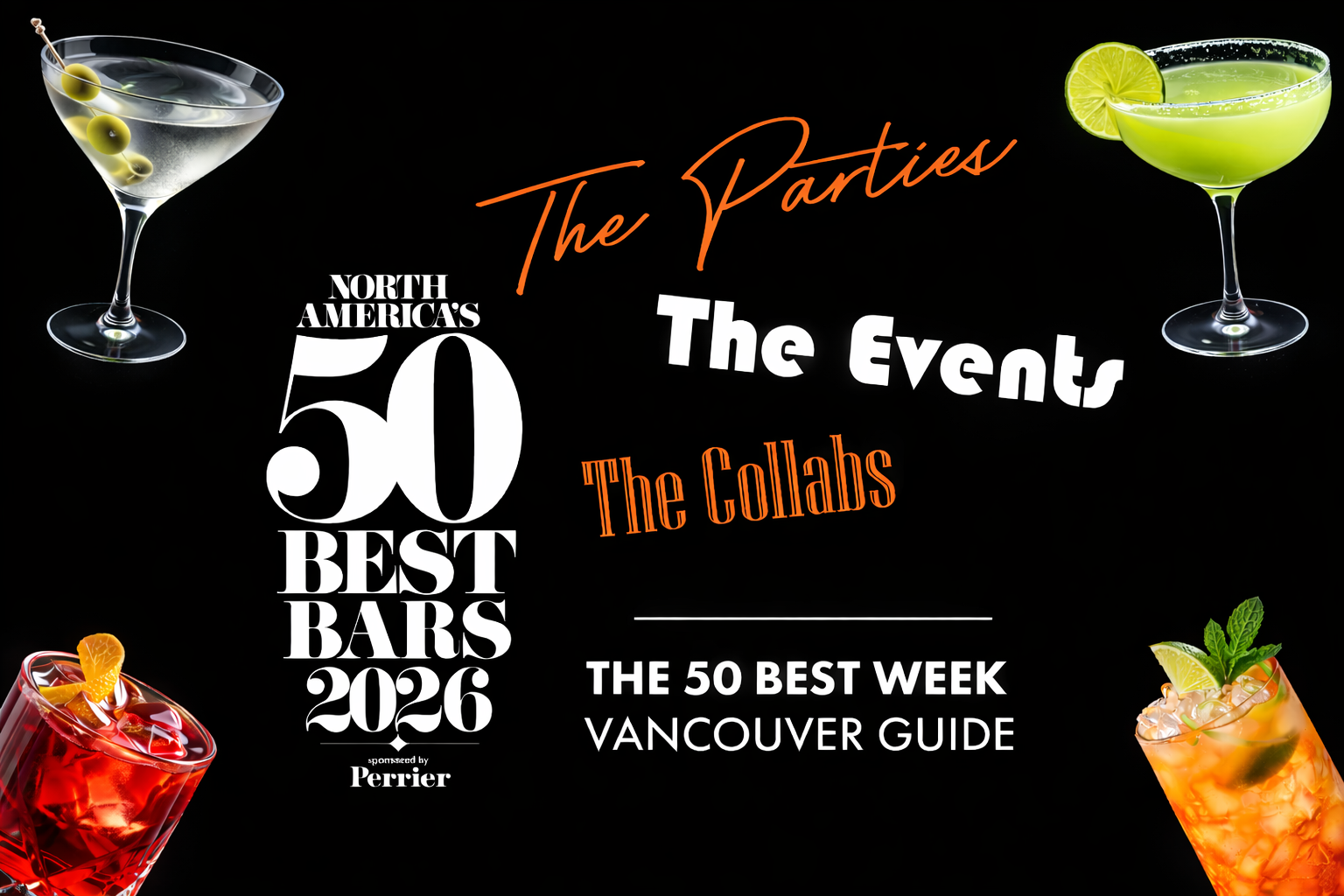 Calendar: Vancouver x 50 Best Bars
