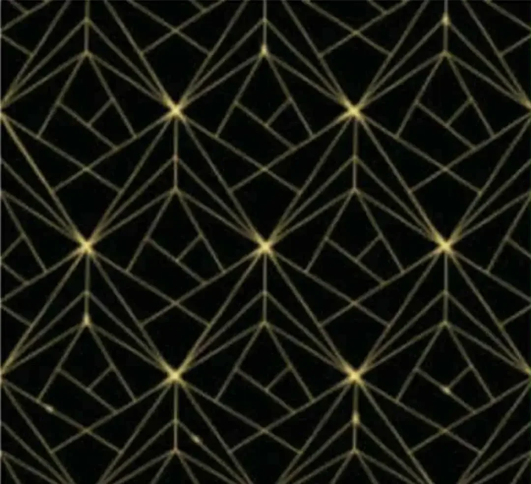 Black and Gold Geometric