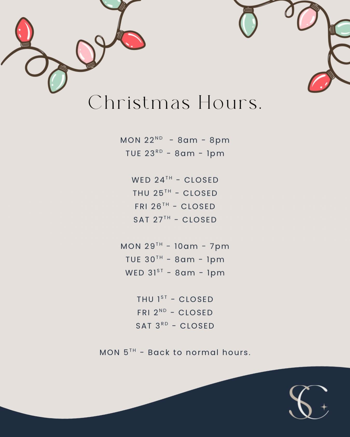 Phew! It turns out you do listen. 🤭
I said book ahead &mdash; and you certainly did!
So many families are now organised with their holiday adjustments. ✨ 
Books are full until Jan 5, but changes are inevitable at this time of year. If you need to re