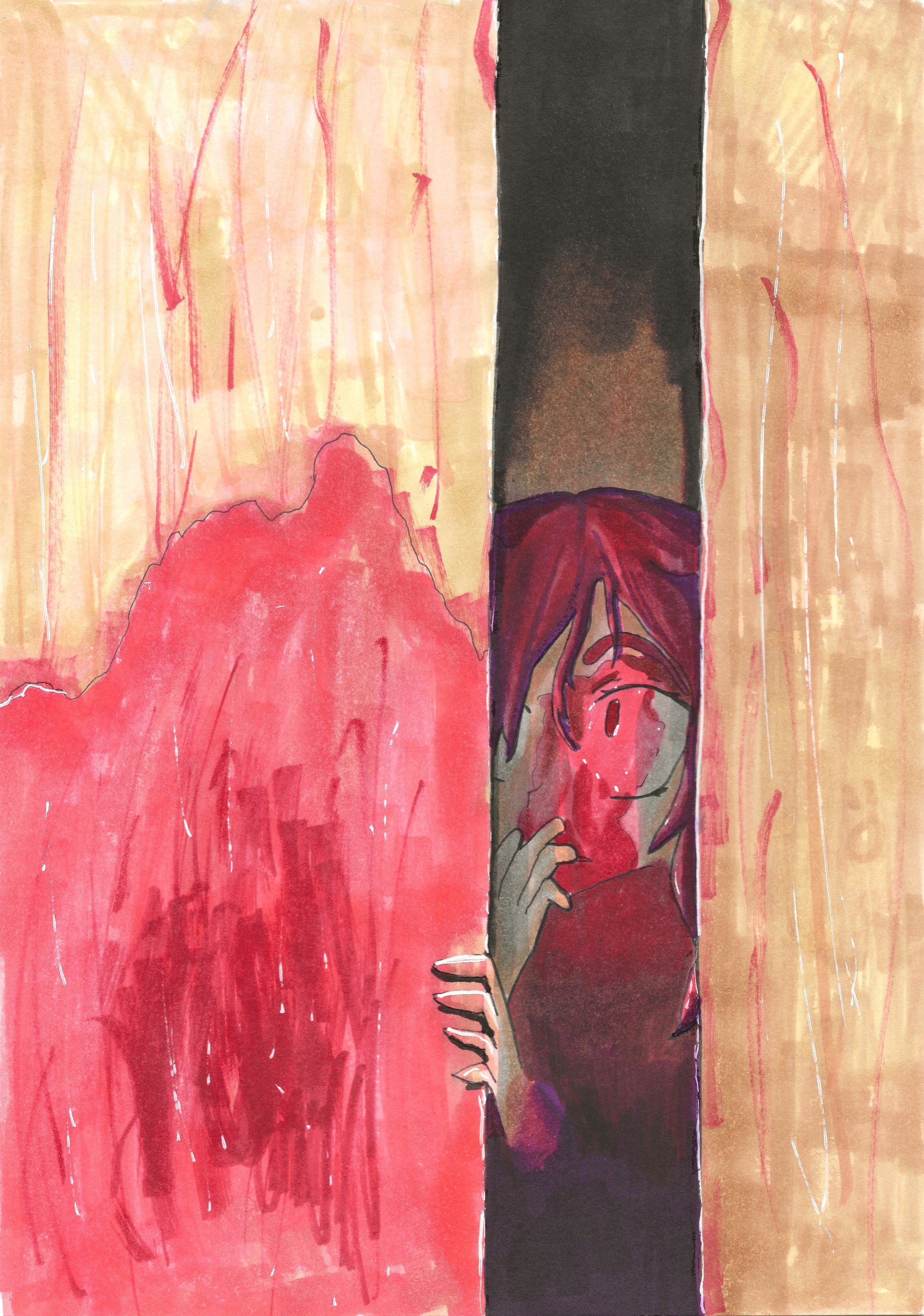 Jeja Peeking through crack