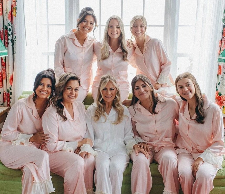 Bridal hair for bridal party, bride, bridesmaids, mother of the bride, mother of the groom
