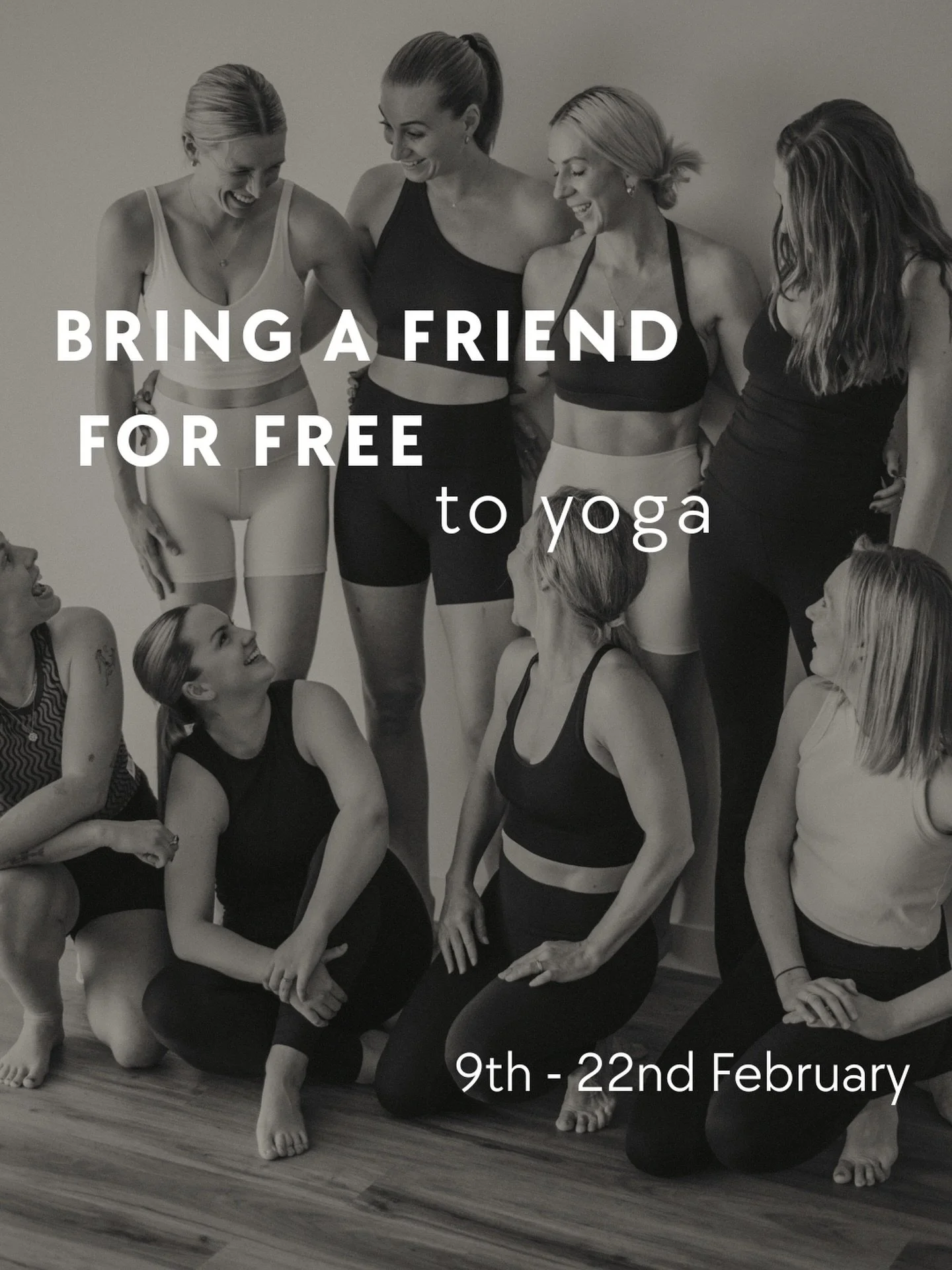 Yoga is better shared 🤍

Move your body, calm your nervous system, improve flexibility and strength and do it alongside someone you love.

🧘&zwj;♀️ Bring a Friend FREE to Yoga
📅 9&ndash;22 Feb

How it works:
👯&zwj;♀️ Friend sets up a profile in o