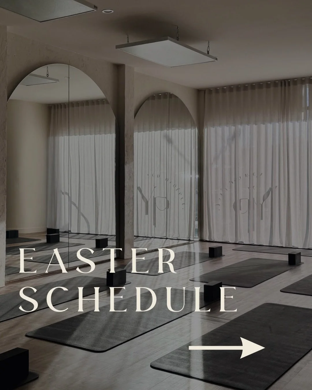 Easter Hours - Open Everyday 🐣

Book your classes to avoid missing out 🤍

We also have some special classes on the schedule - Pilates into Yoga and a Flow into Yin x