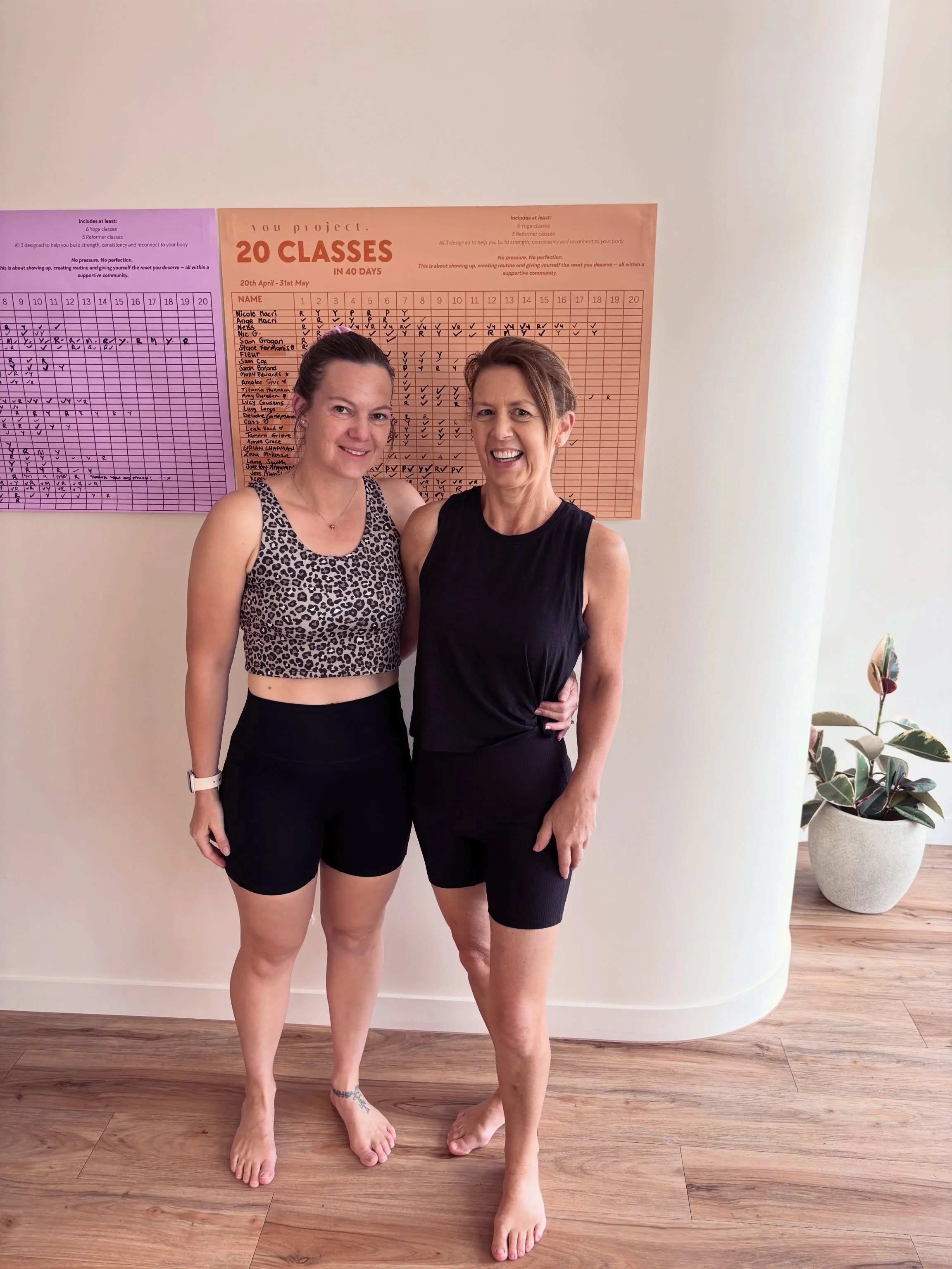 These two beautiful women hit their 20 classes in 40 days today and it&rsquo;s ONLY DAY 18. 

You both truely are inspiring, the strength, resilience and consistency you both show is something we look up too. 

Well done ladies and we may have little