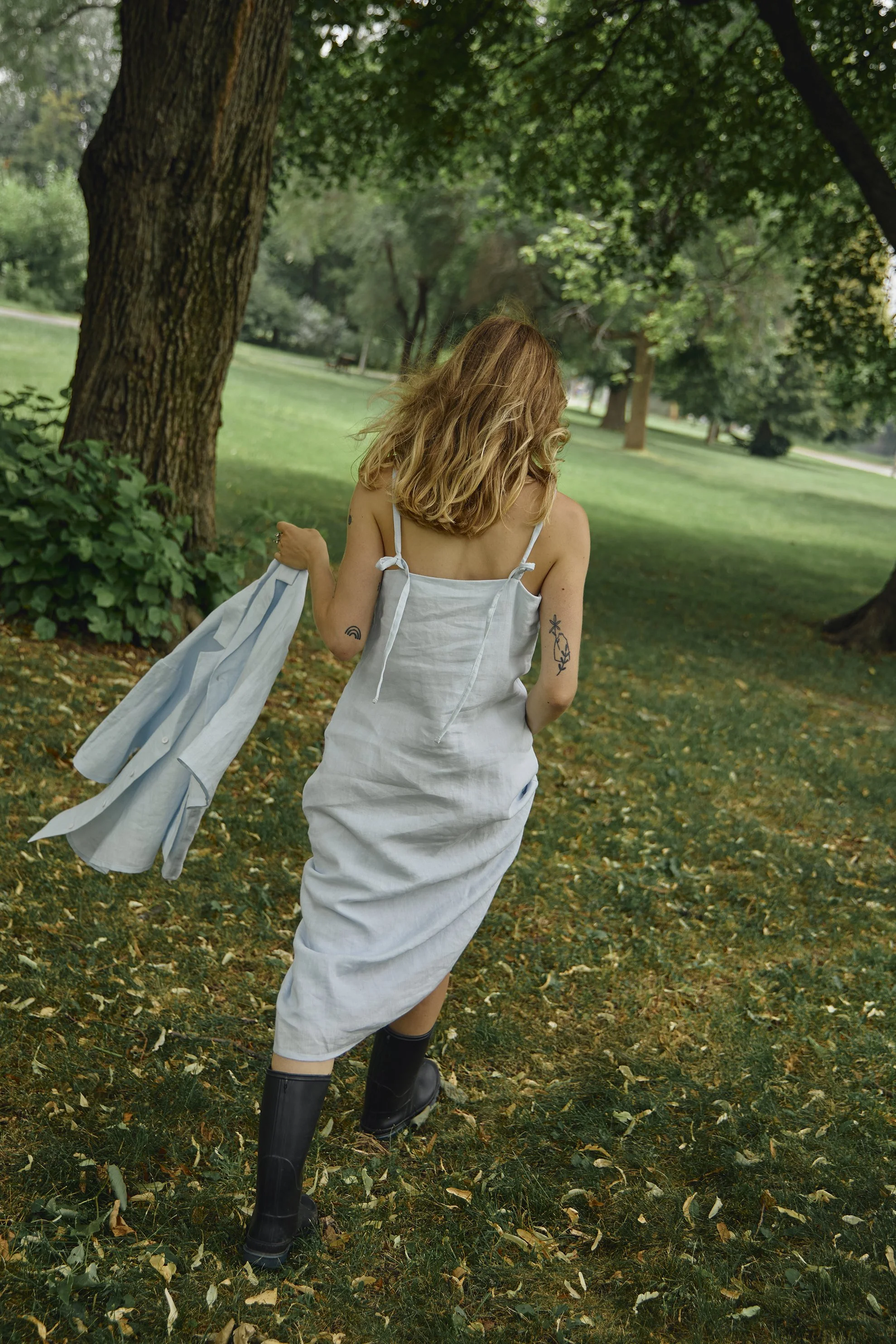 blue linen dress annette montreal designer.jpg