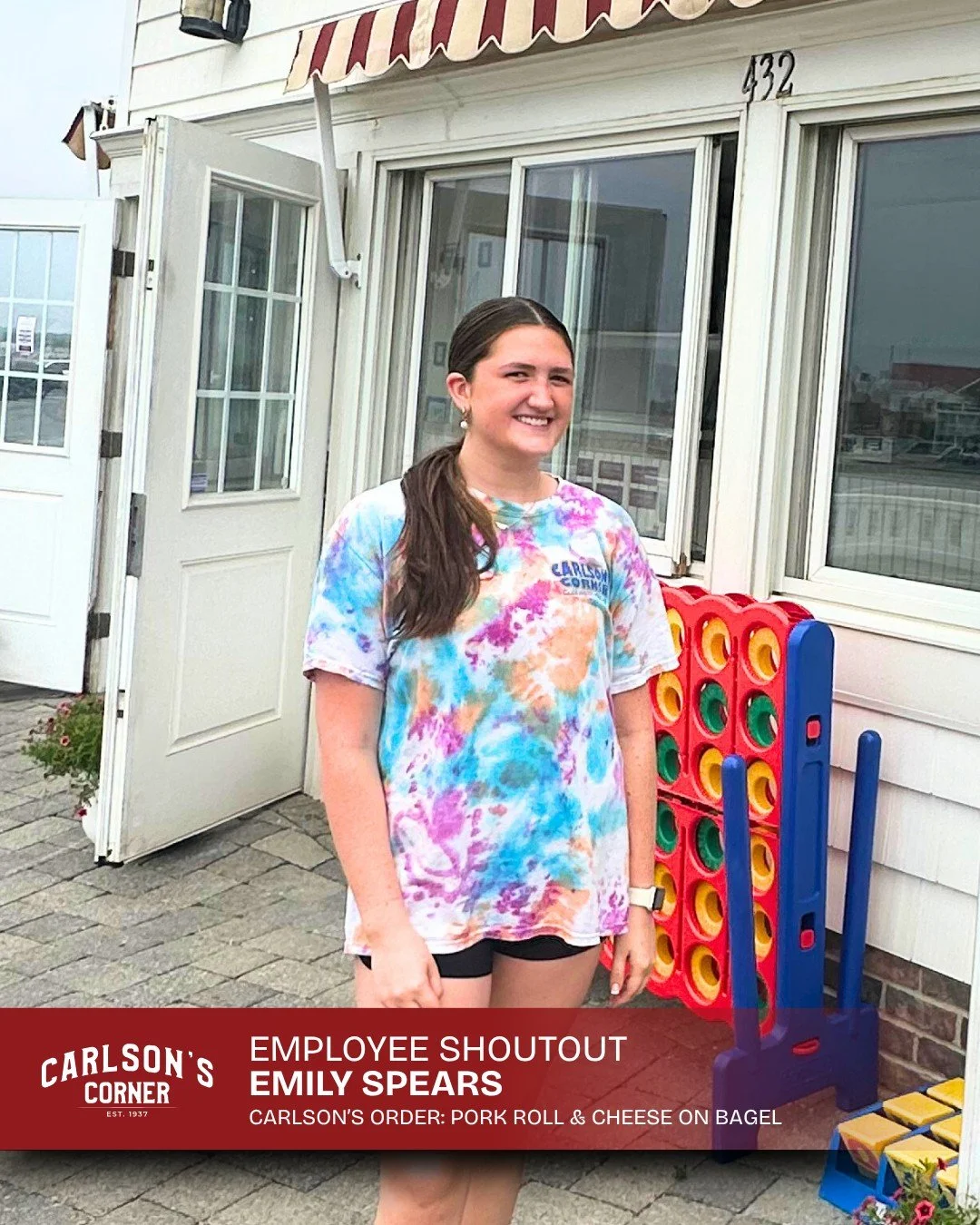 #EmployeeShoutout Meet Emily Spears! You&rsquo;ve probably seen her behind the counter at Carlson&rsquo;s&mdash;she&rsquo;s been holding it down for three summers now.

A Manasquan local and rising senior, Emily brings the energy whether she&rsquo;s 