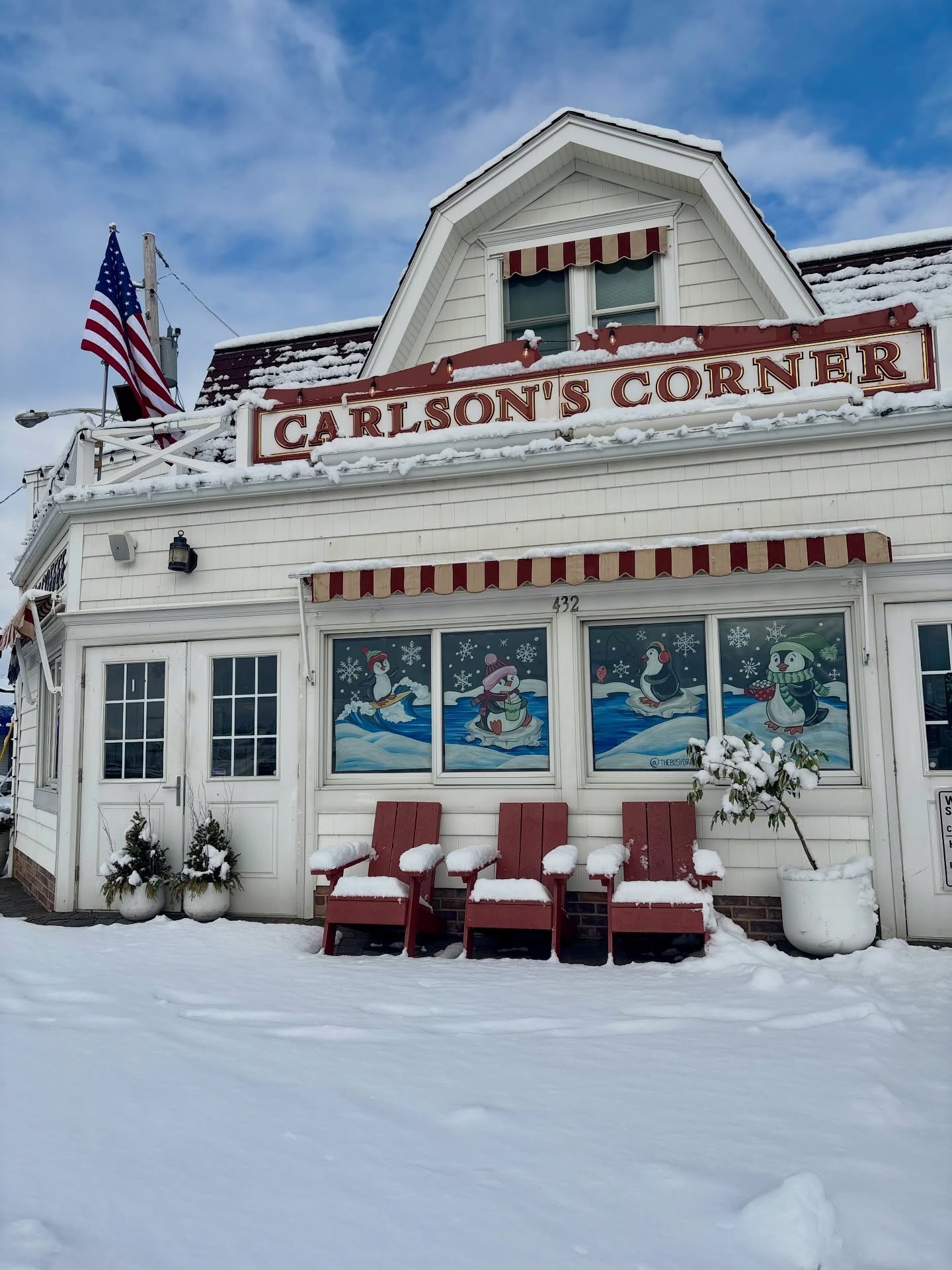 The weather outside is frightful, Carlson&rsquo;s Corner hot chocolate is so delightful ❄️☕️