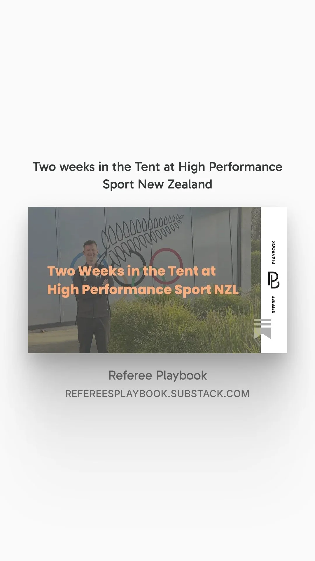 Two weeks in the Tent at High Performance Sport New Zealand