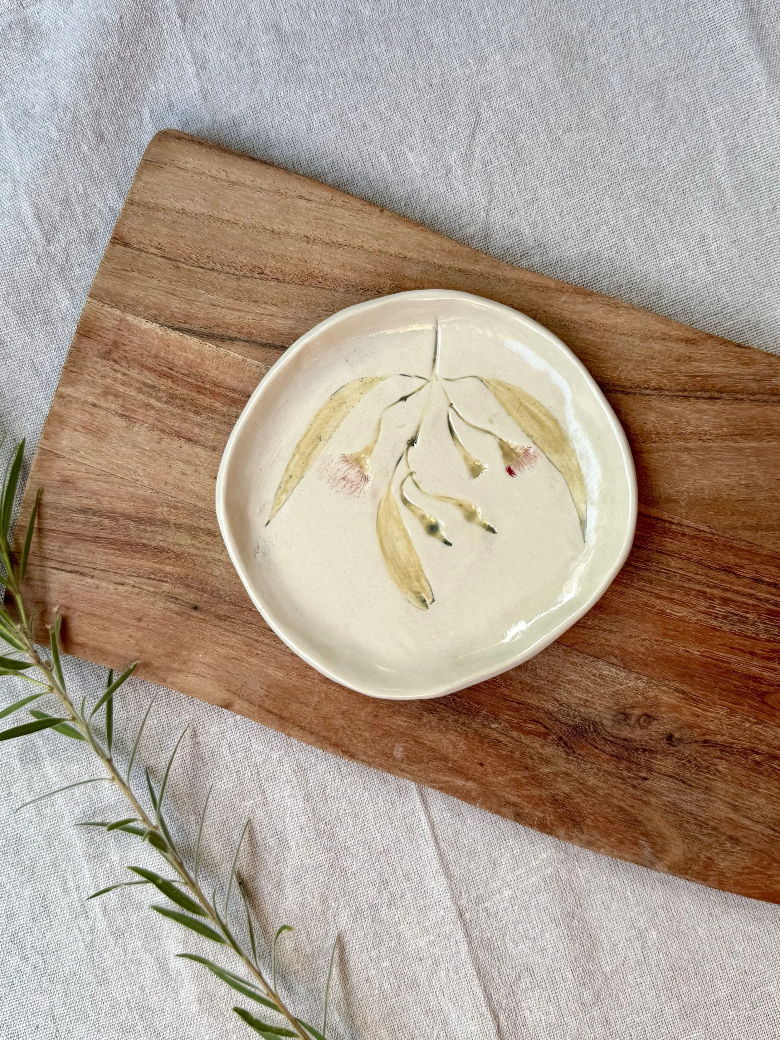 Trinket Dish I - Pink Eucalyptus 1