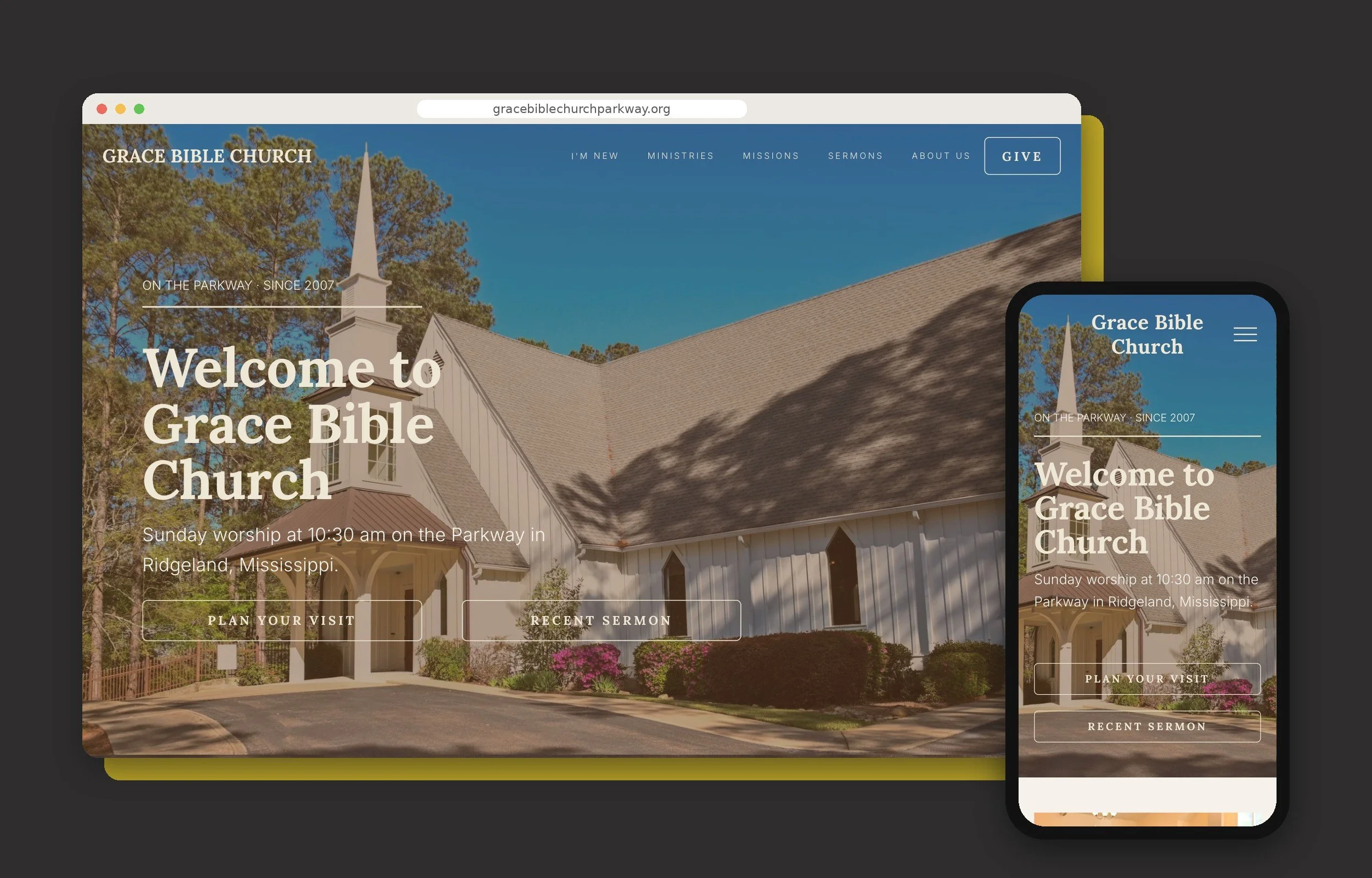 Grace Bible Church: A Church Website with a Sermon Library