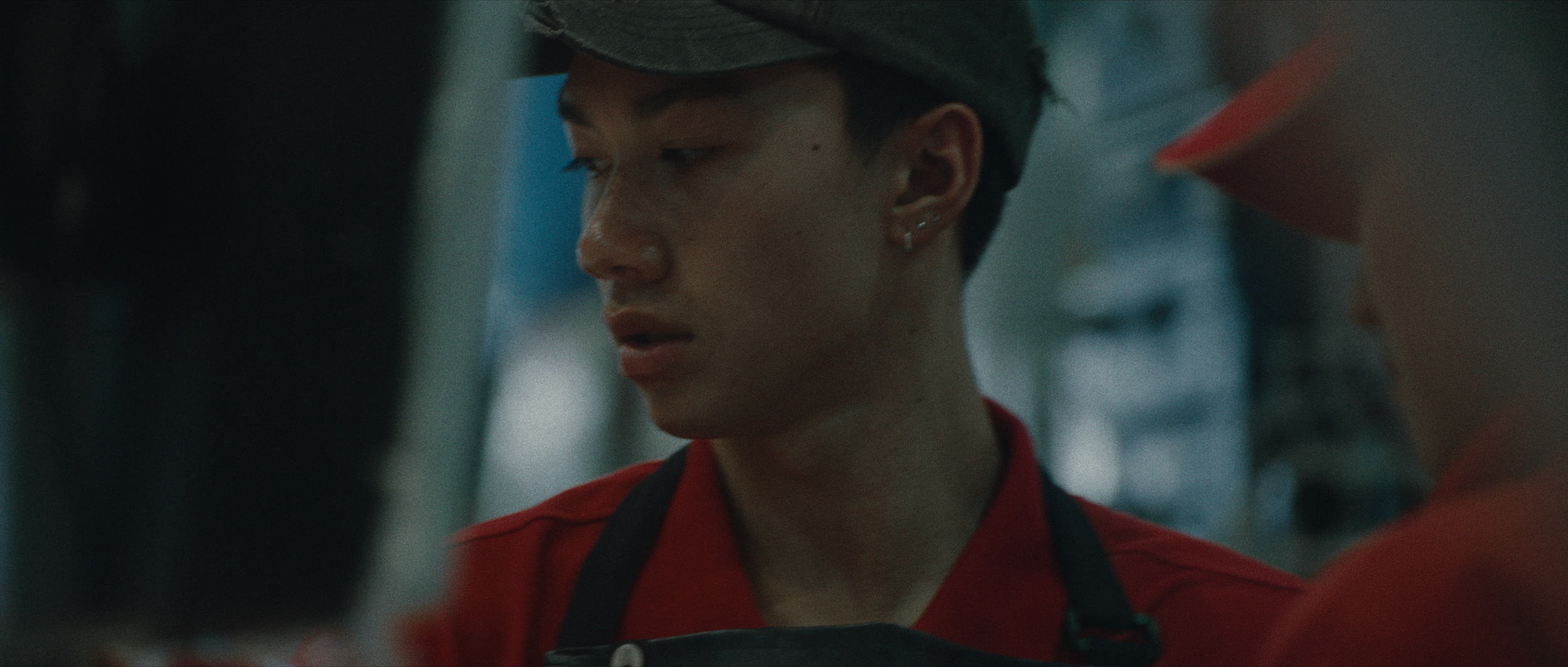 Emery Kaison working in Sydney Fish Markets in I'll Be There For You music video.