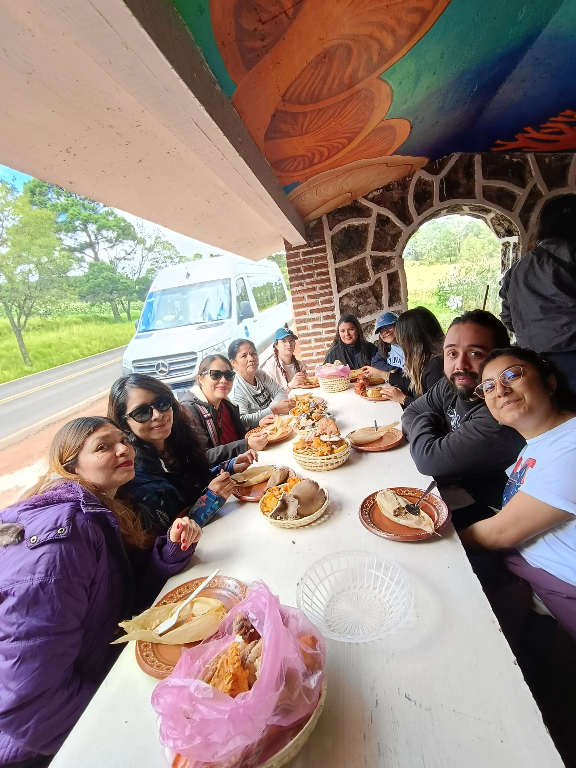 Comida en la caseta La Fungina