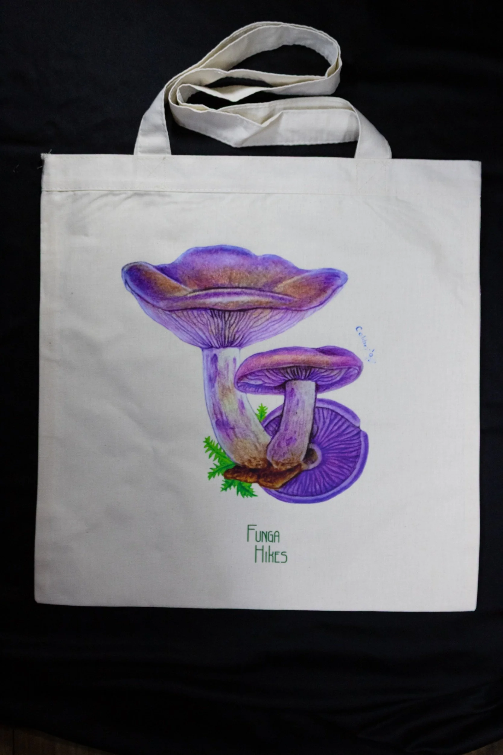 Tote bag. Ilustración fungi, Fotografías Fungi