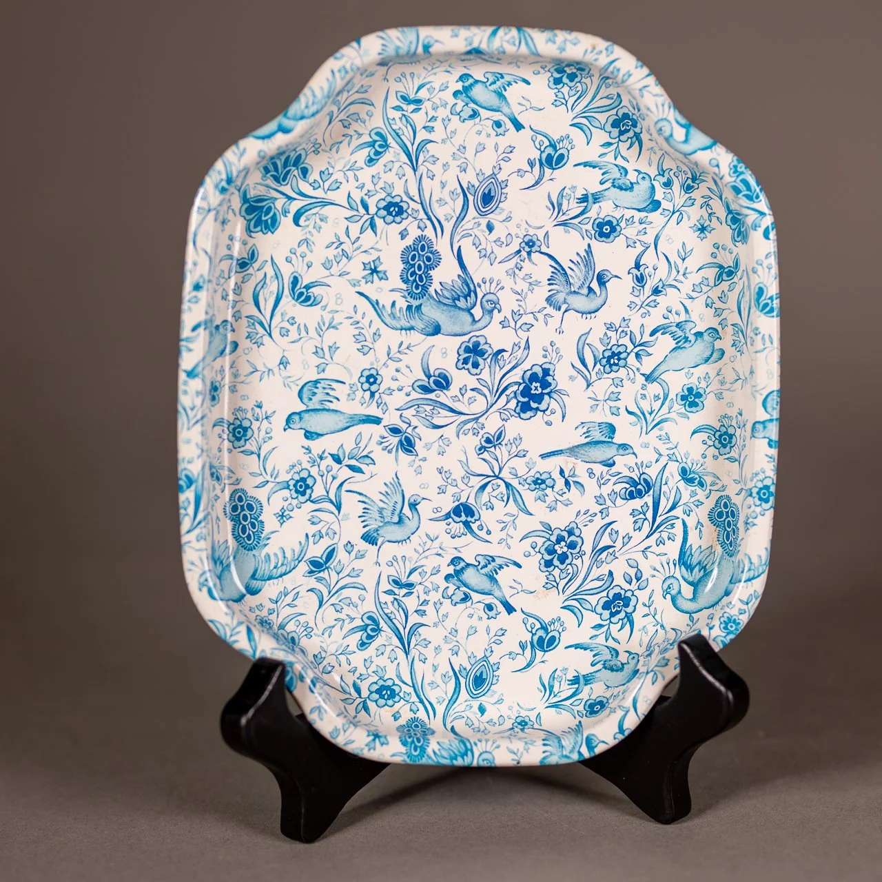 Petite Blue Floral Tray