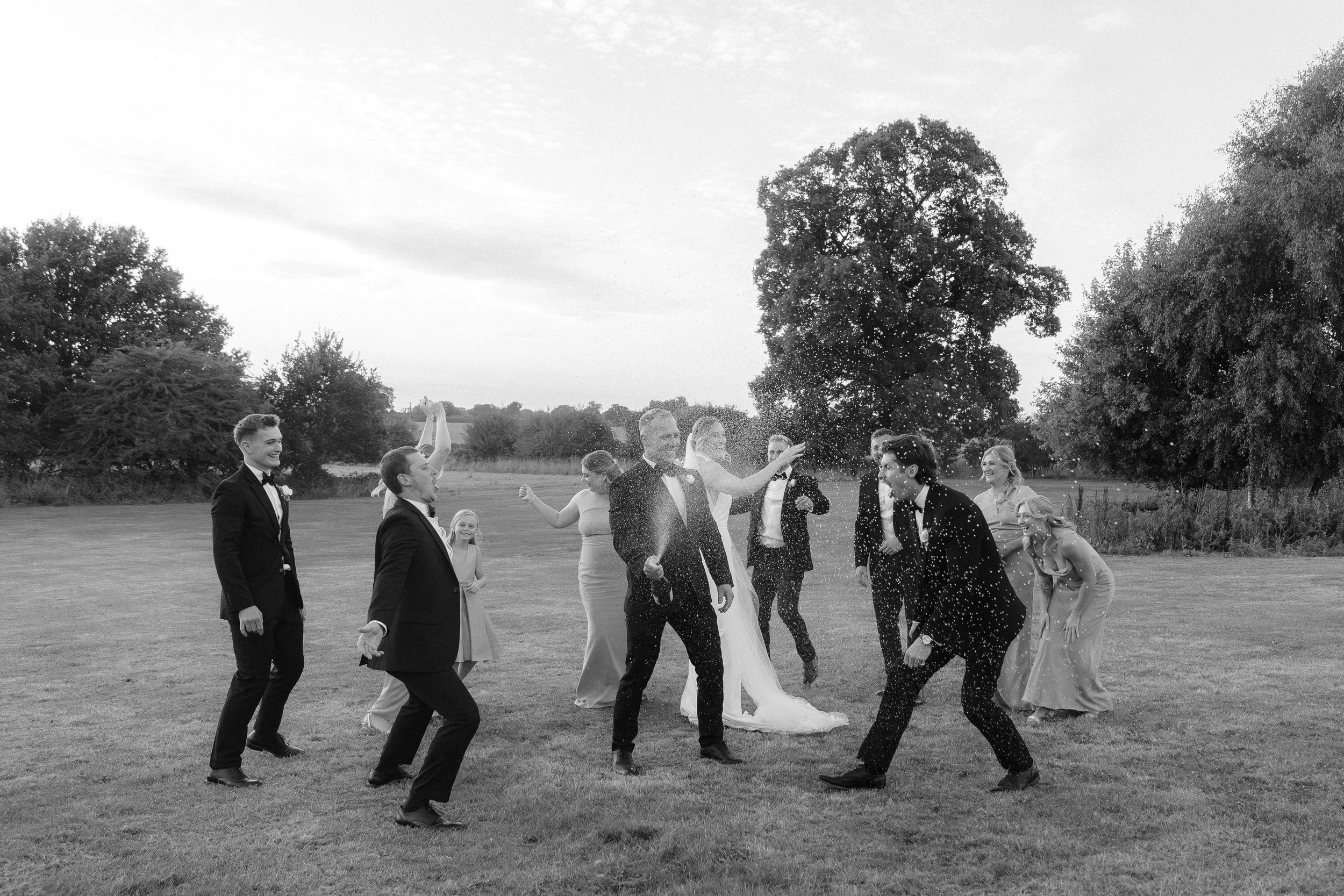 Documentary wedding photography at a countryside wedding in Norfolk