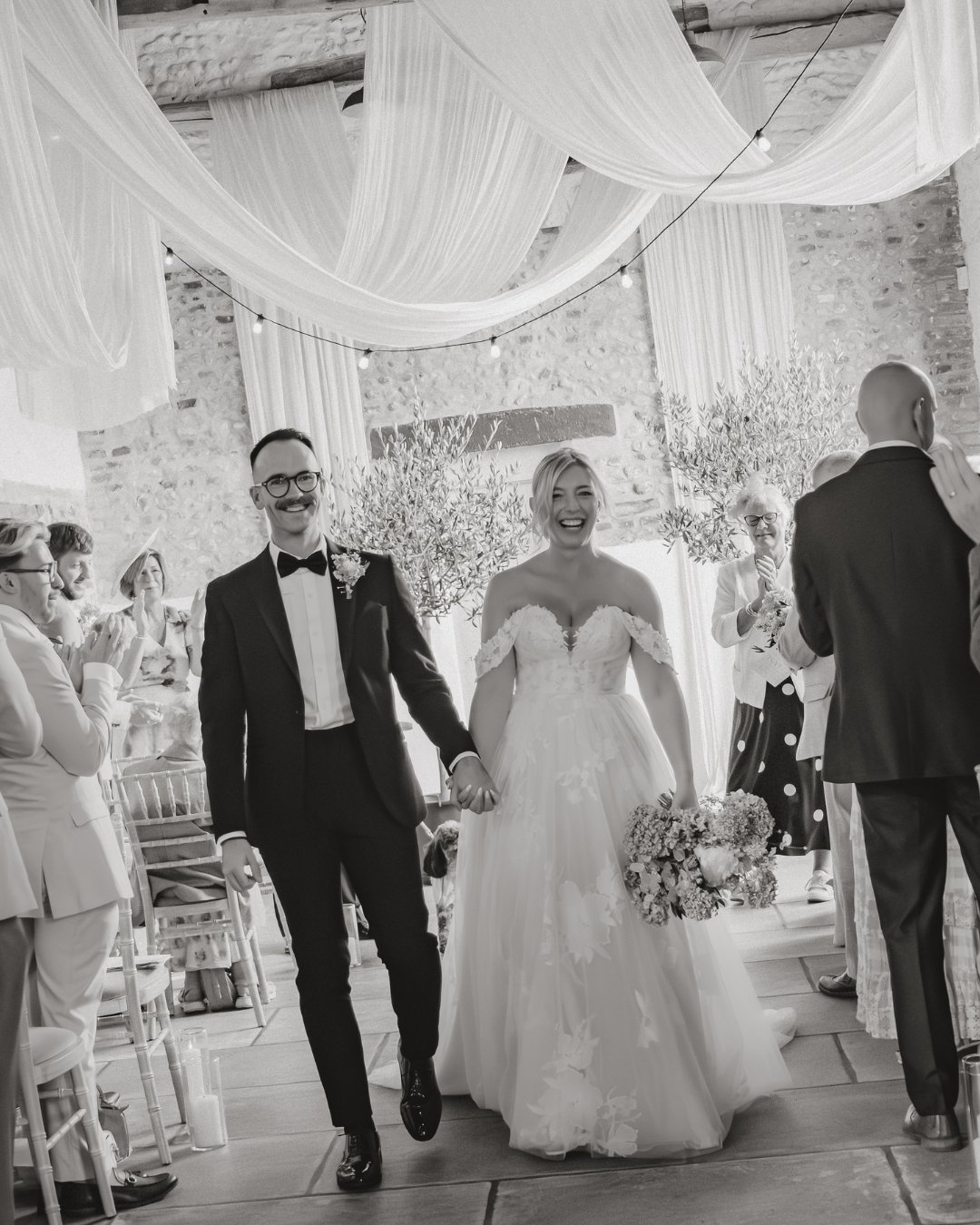 A few of my favourite frames from Suze &amp; Adam&rsquo;s ceremony at the gorge @curdshallbarn 🤍

The little hand holds from nearest and dearest throughout the whole thing, their fur baby in her lovely little bow, all the emotion&hellip; honestly ev