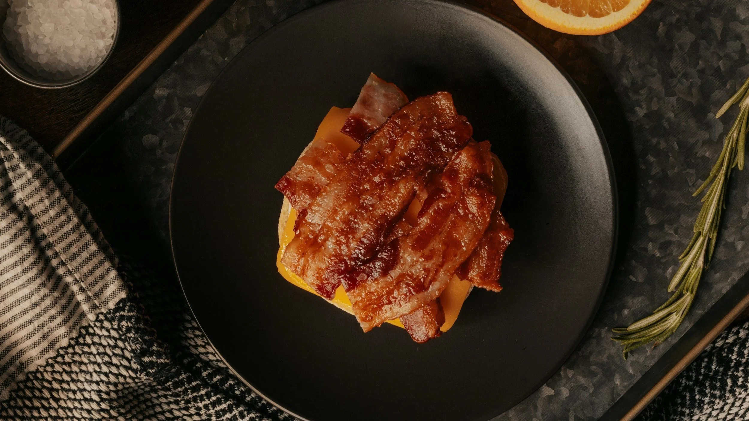Close Up / Preparing red meat on the barbecue grill.