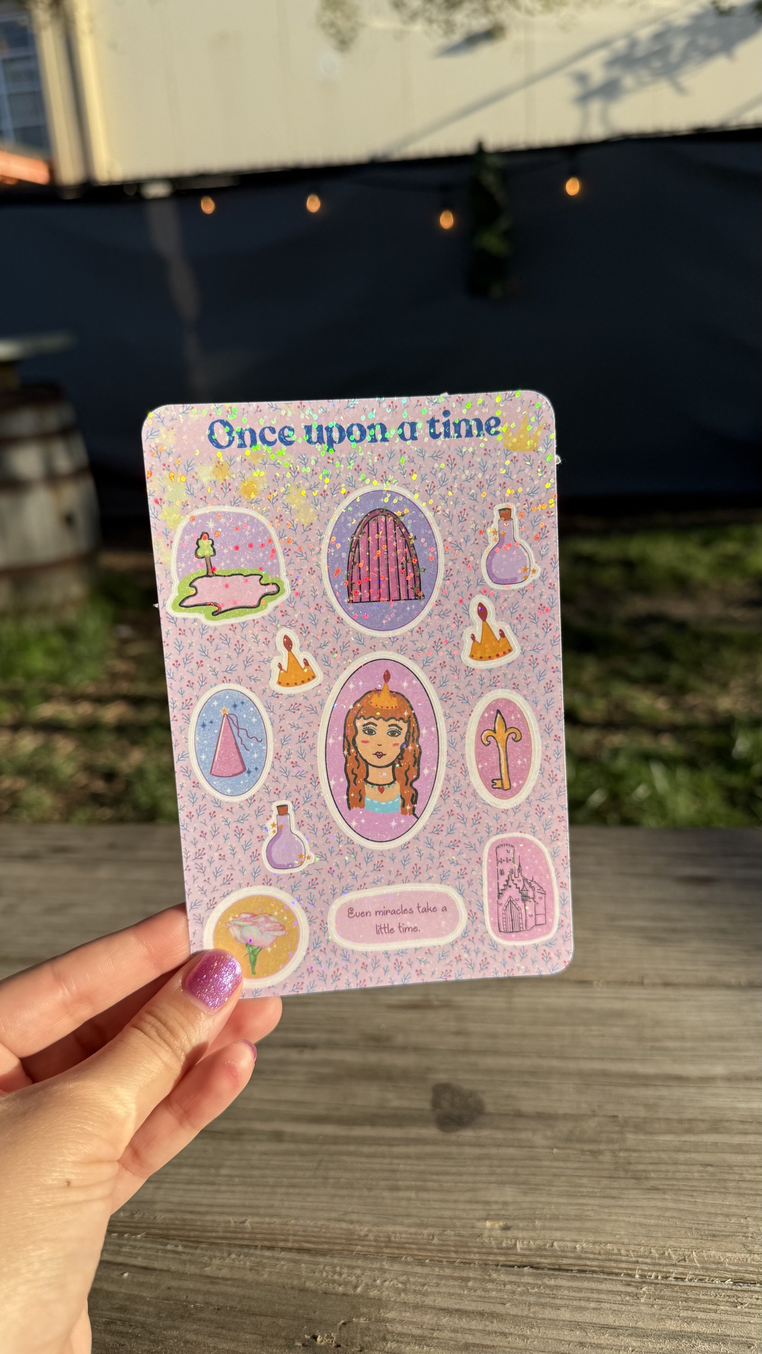 Fairytale Glitter Sticker Sheet