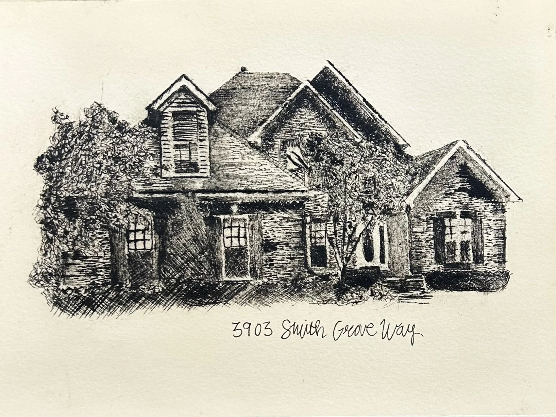 "Home"
2023, Acrylic etching