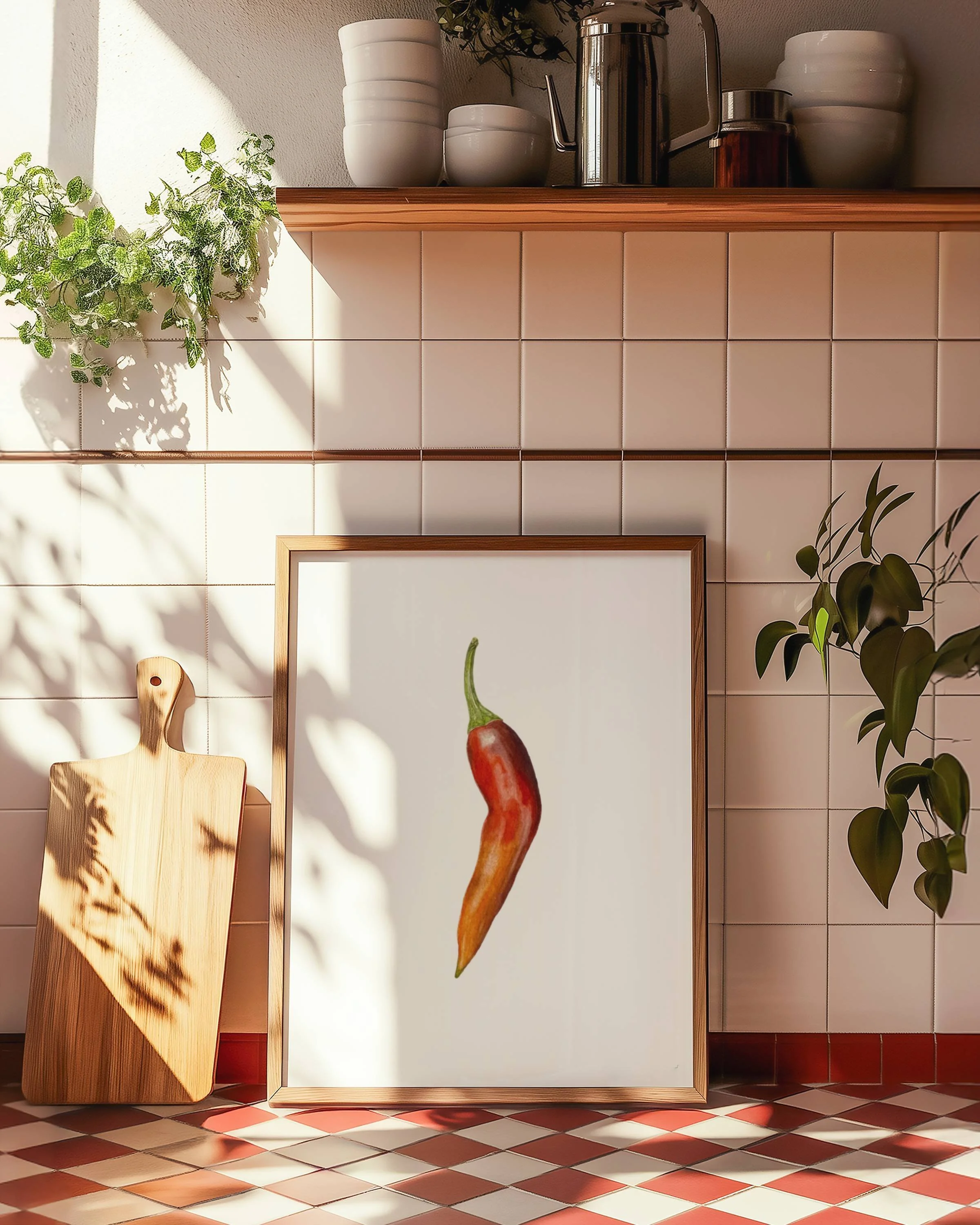 Hot Chilli Artwork Print - Kitchen Decor