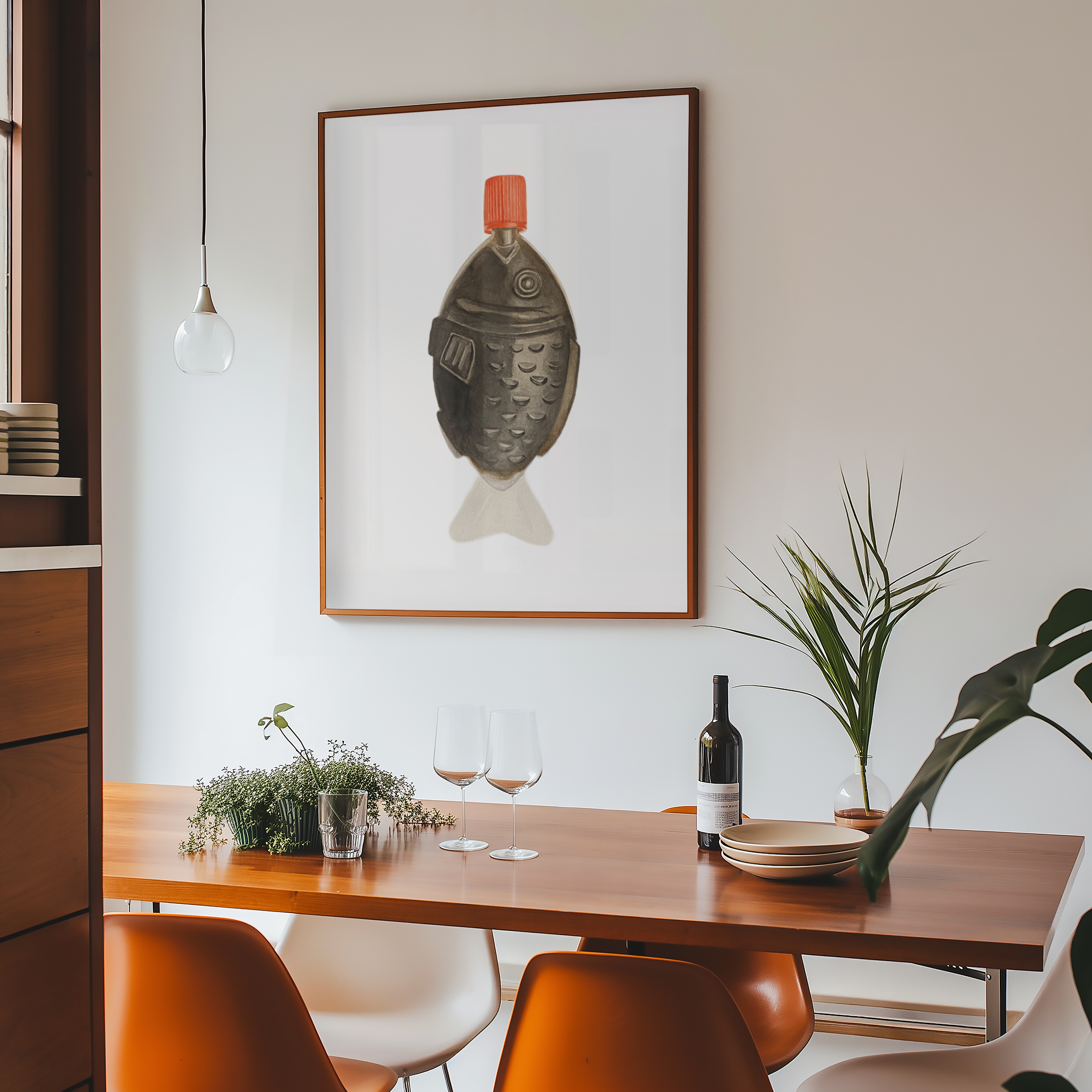 Soy Fish Print - Kitchen Decor