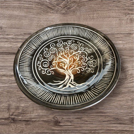 Handmade Tree of Life Decorative Plate