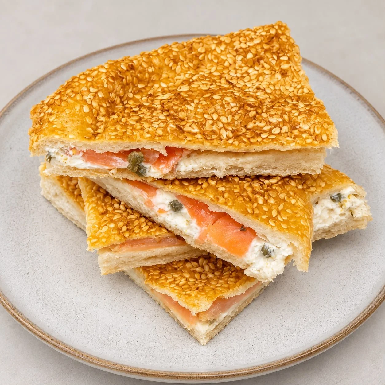 Smoked Salmon Kaakeh