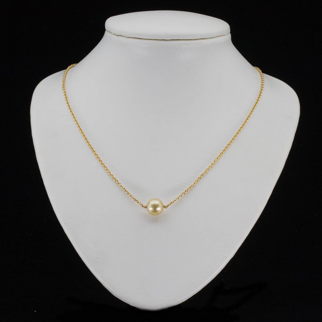 Collier Or - perle dorée des Philippines