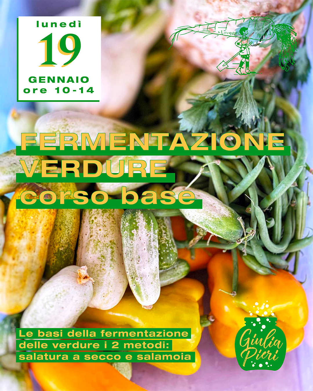 Fermentazione verdure - corso base