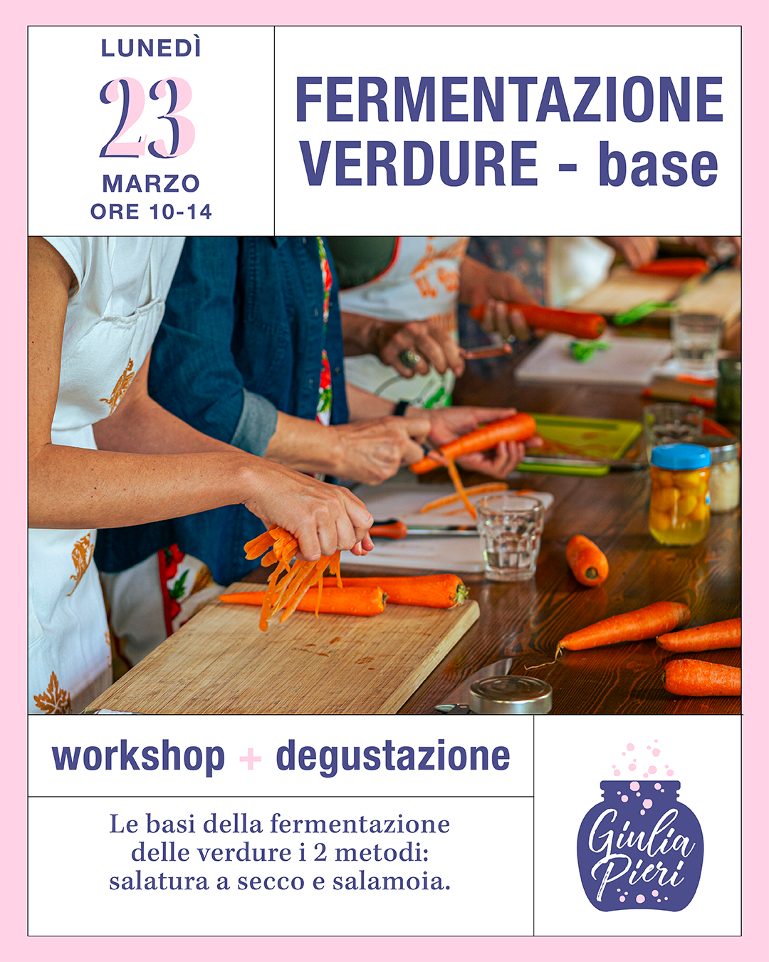 Fermentazione verdure - corso base
