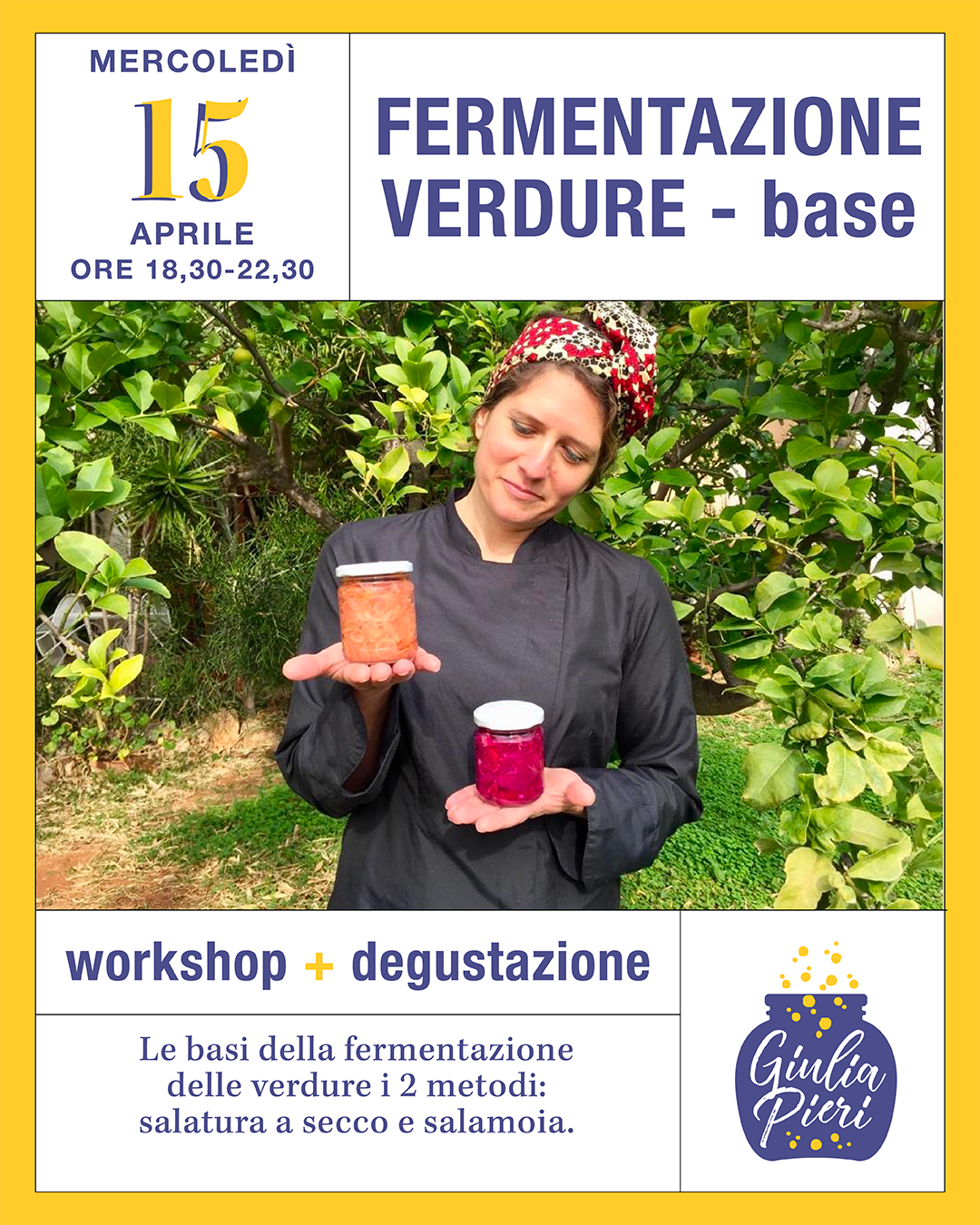 Fermentazione verdure - corso base
