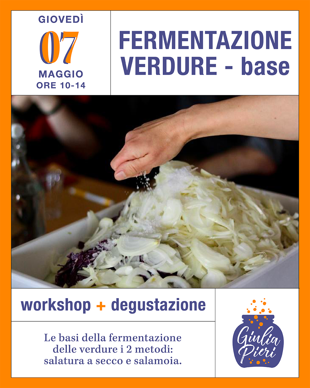 Fermentazione verdure - corso base