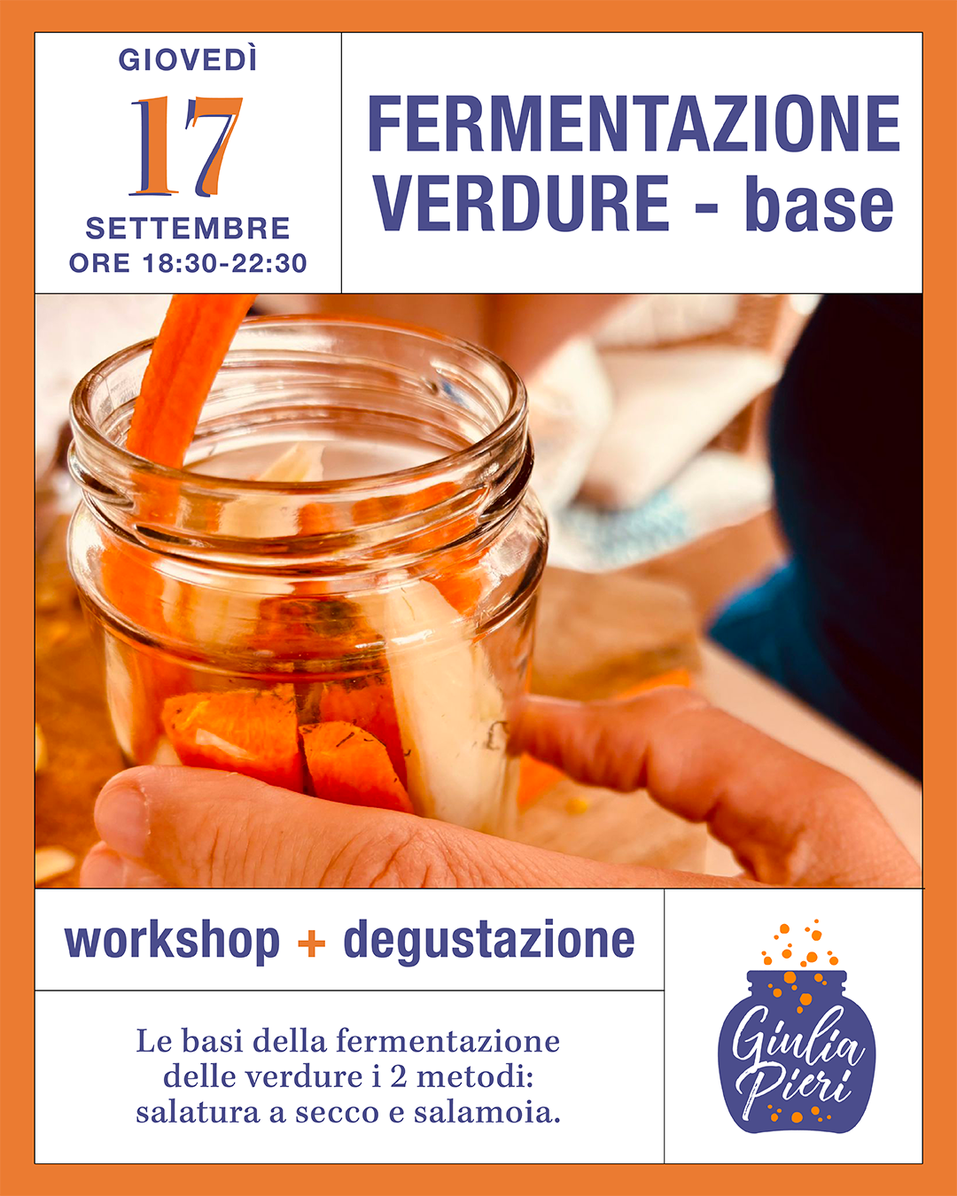 Fermentazione verdure - Corso base