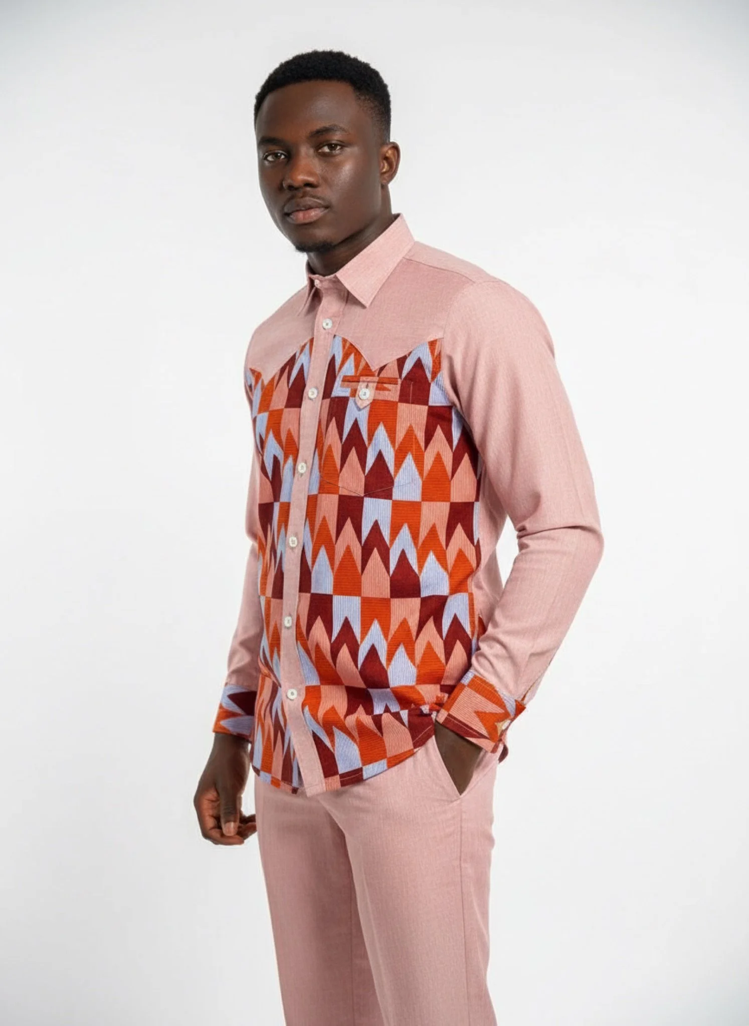 Heartline Legacy Set - Men’s African-Inspired Outfit Set (US Men’s Size Large)