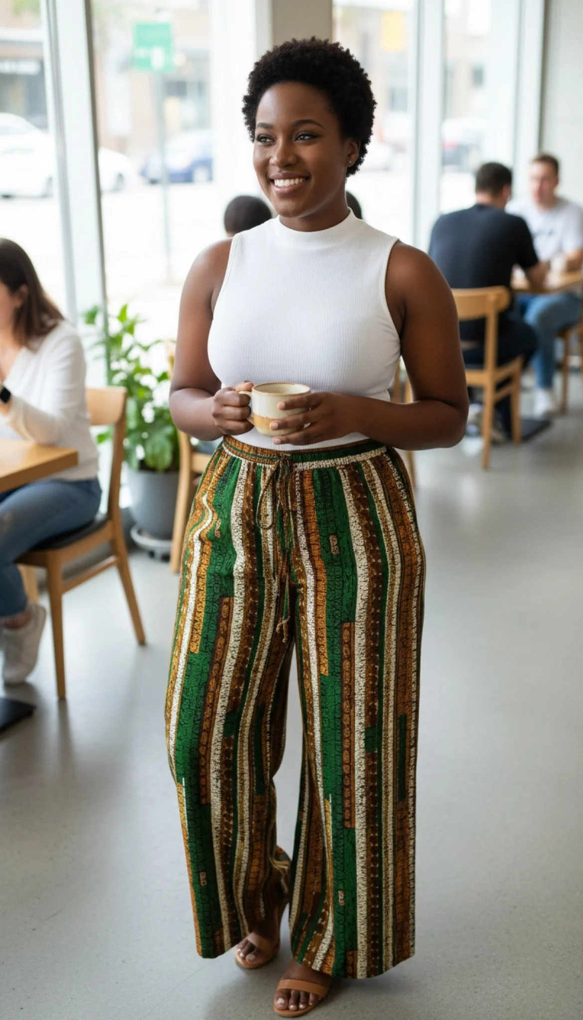 Elun Earth Palazzo Pants