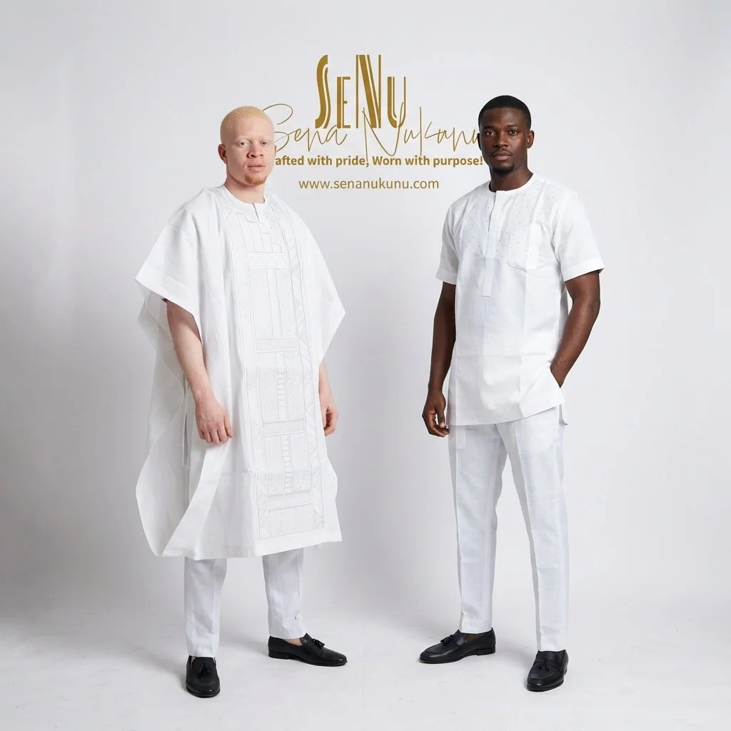 Spirit of Ancestry Ensemble 3-Piece Agbada Set - Men’s African-Inspired Three-Piece Set (US Men’s Size XXLarge)